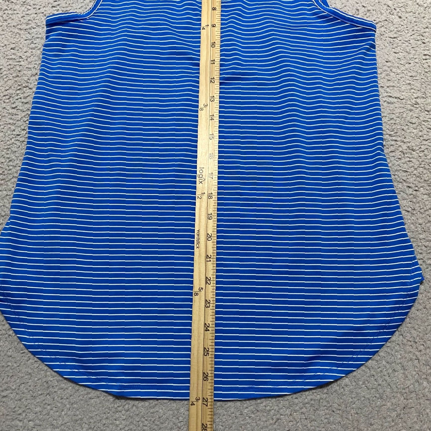Peter Millar Peter Millar Womens Top M Blue Striped Sleeveless Milwaukee County Club Zip Size M / US 6-8 / IT 42-44 - 7 Thumbnail