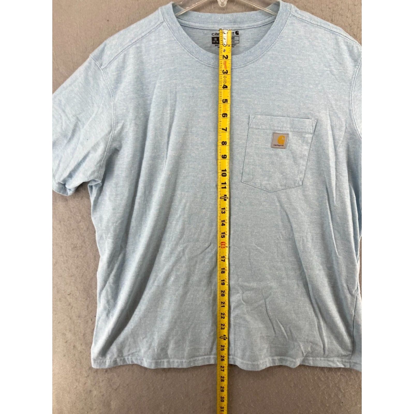 Carhartt Carhartt Womens T-Shirt Blue 1X Loose Fit Work Pocket Shirt Adults 1X Blue Pocket Carhartt Womens TShirt Casual Workwear 1X Blue Pant/Sock not. Size XL / US 12-14 / IT 48-50 - 3 Thumbnail