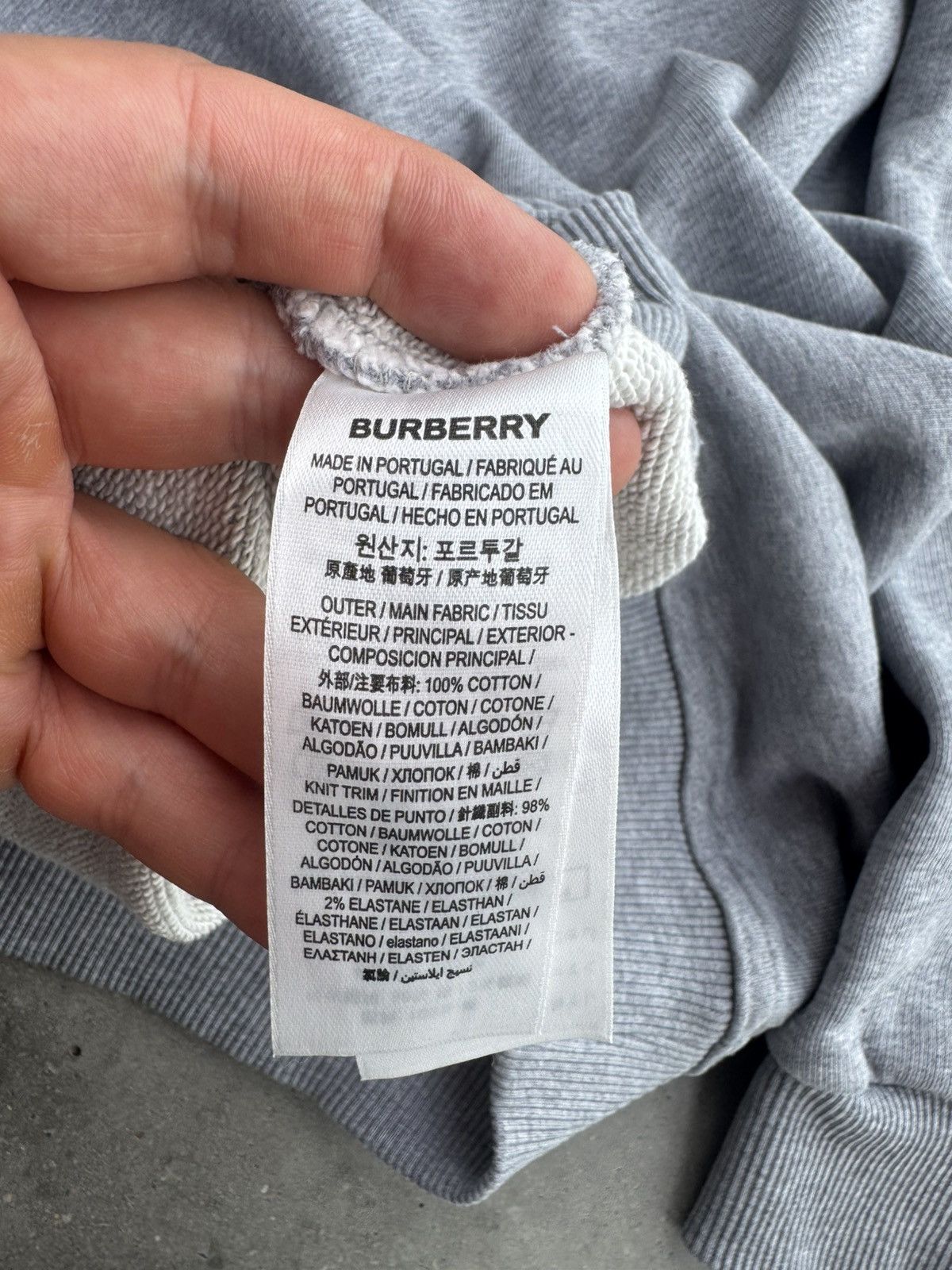 Burberry Burberry Crewneck sweatshirt basic luxury designer hype Size US L / EU 52-54 / 3 - 5 Thumbnail
