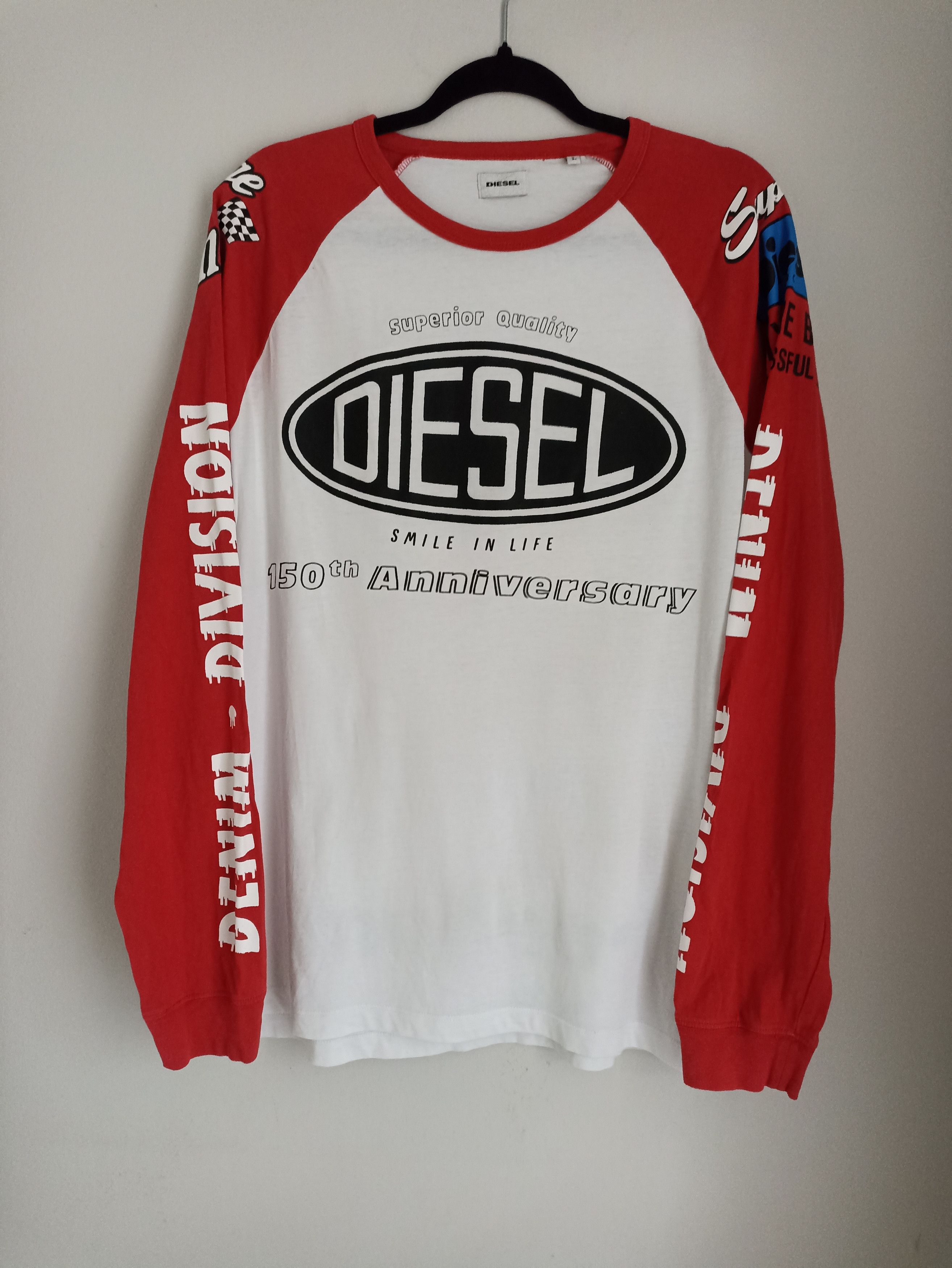 Diesel Diesel longsleeve 150th Annieversary racing logo denim Size US L / EU 52-54 / 3 - 1 Thumbnail