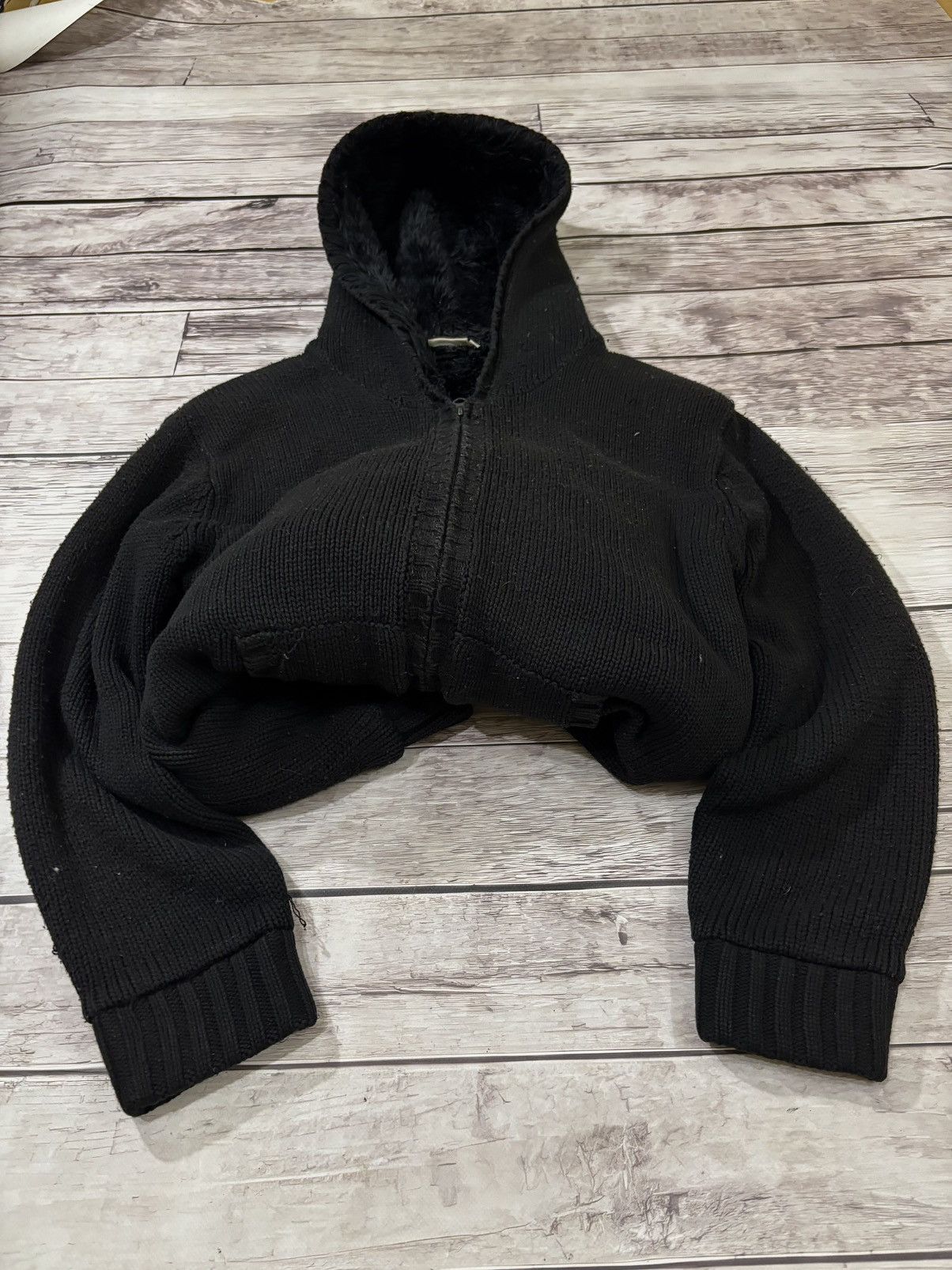 Hysteric Glamour × If Six Was Nine VTG Y2K AVANT GARDE IF SIX WAS NINE STYLE MOHAIR FUR HOODIE Size US L / EU 52-54 / 3 - 2 Thumbnail