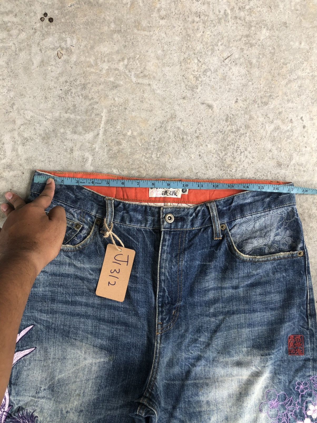 Karakuri Tamashii Karakuri Tamashii Embroidered Phoenix Distressed Size US 34 / EU 50 - 24 Thumbnail