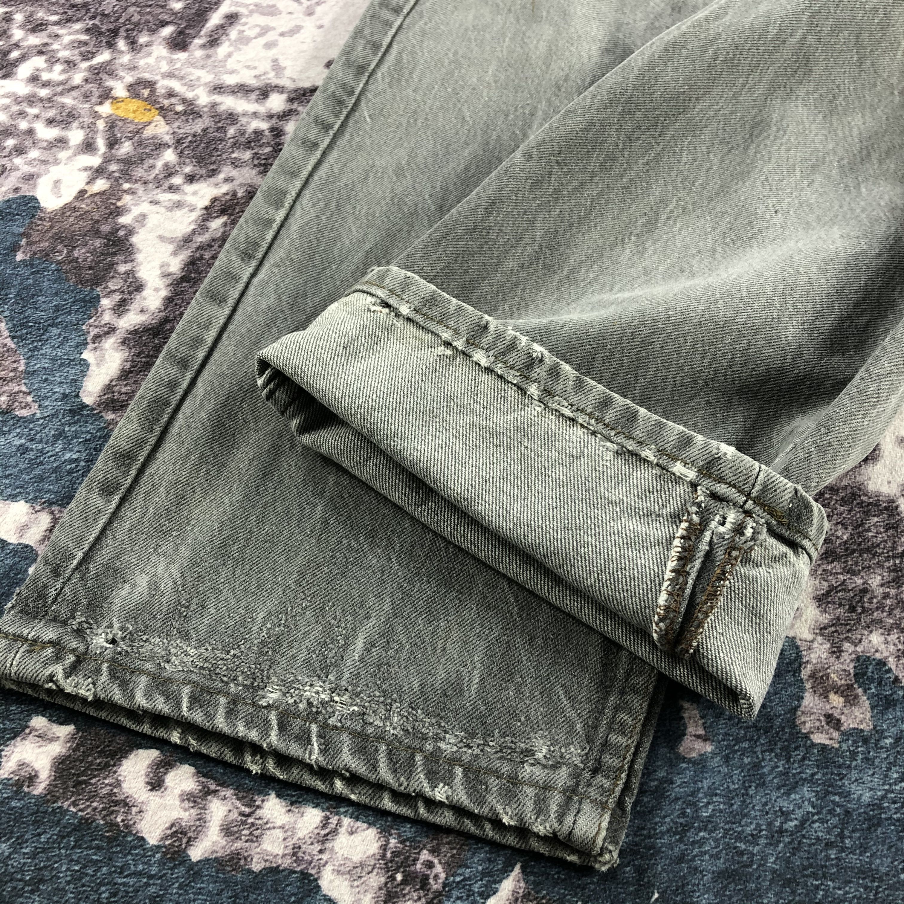 Levi's × Vintage Vintage 90s Faded Black Levis 501 Jeans-JM2279 Size US 34 / EU 50 - 7 Thumbnail