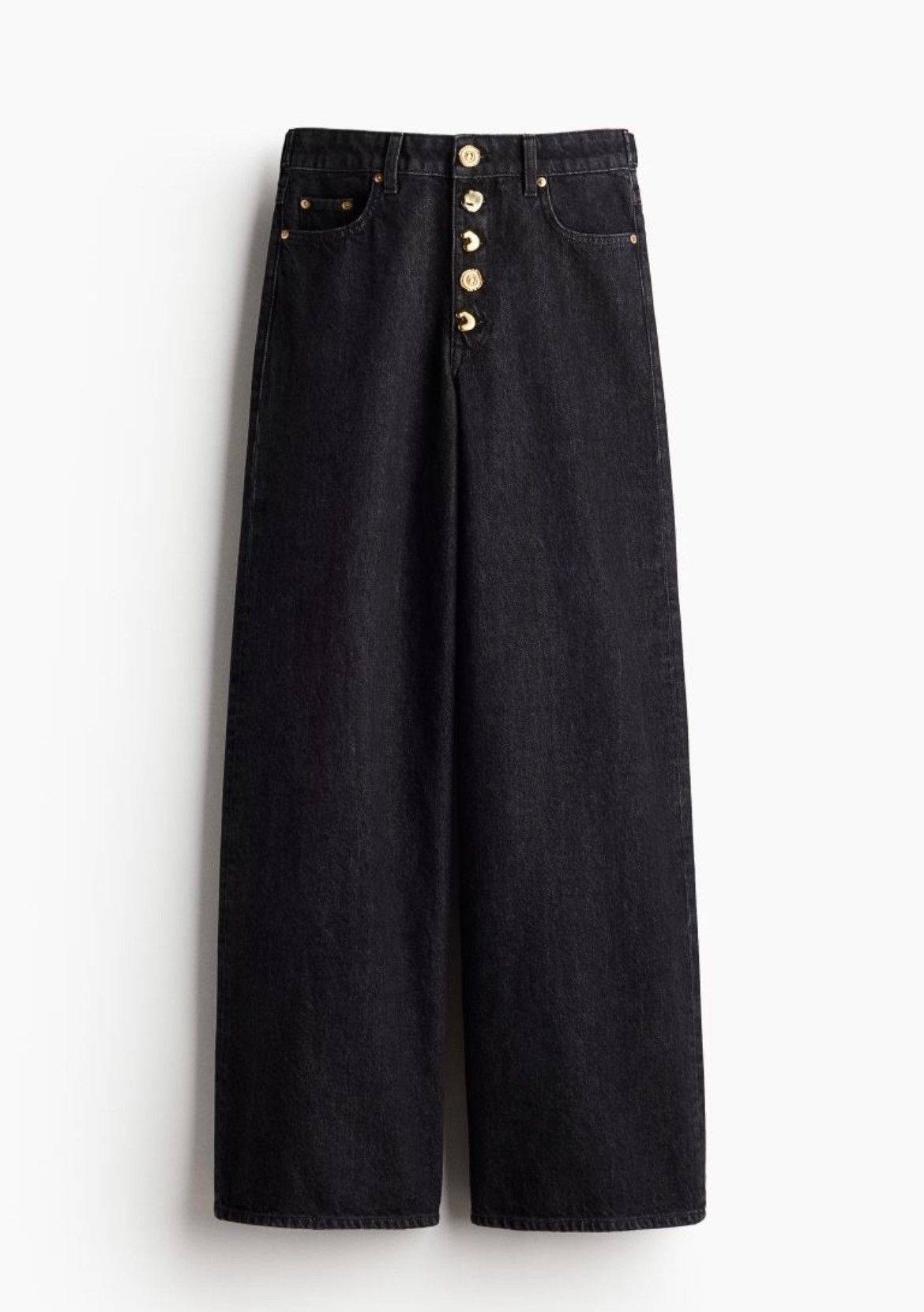 H&M H & M wide leg statement jeans Size 32" / US 10 / IT 46 - 4 Thumbnail
