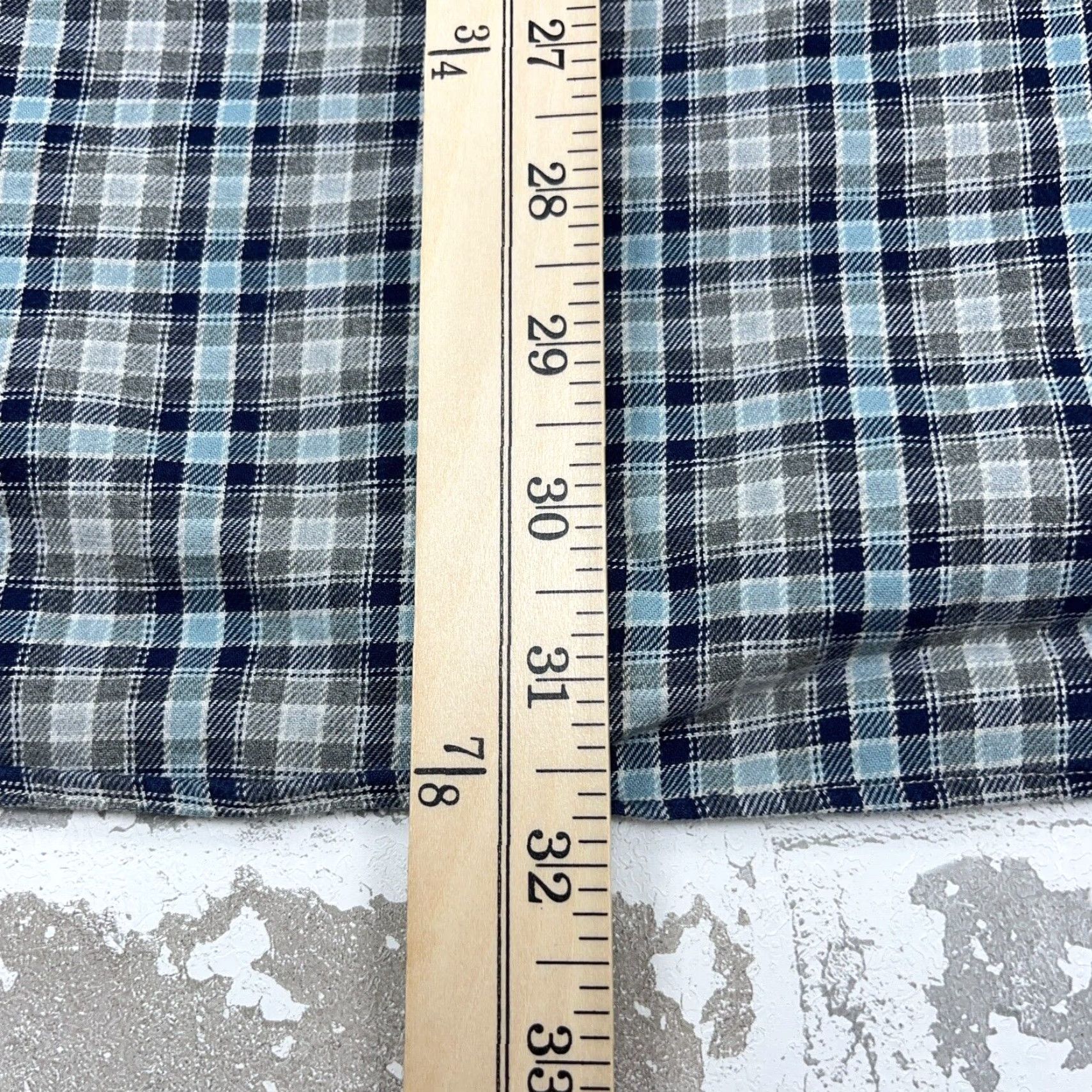 Ralph Lauren Ralph Lauren Shirt Men XL Blue Gray Plaid Button-Up Flannel Tartan Blake Soft Mens Size US XL / EU 56 / 4 - 7 Thumbnail