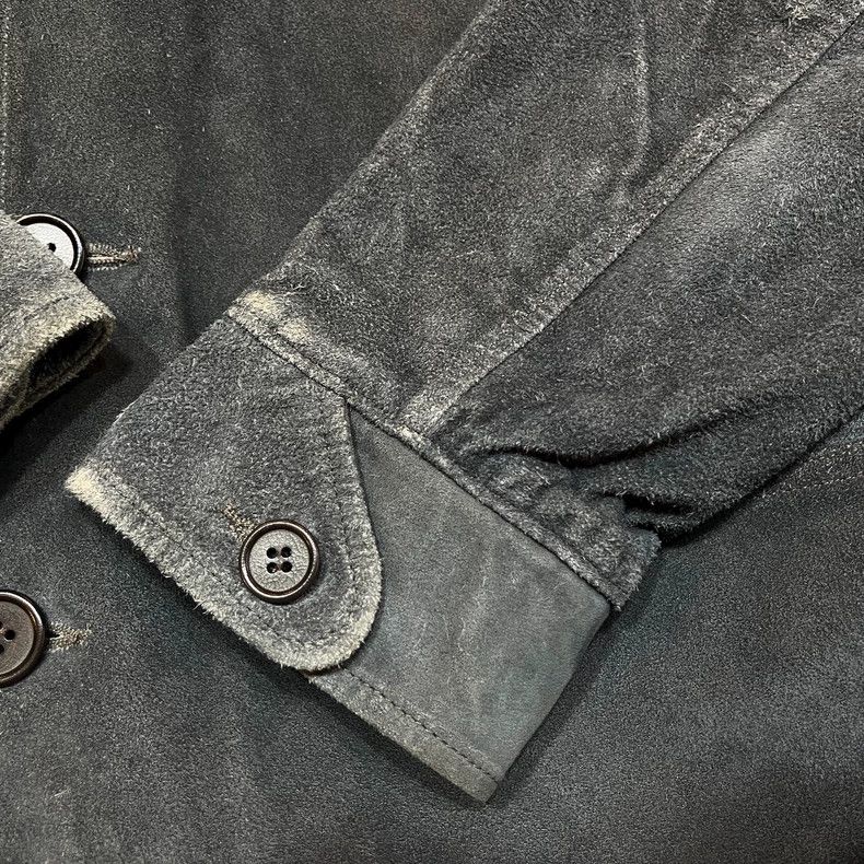 RRL Ralph Lauren RRL Ralph Lauren Blue dyed suede farmer's leather jacket Size US M / EU 48-50 / 2 - 5 Thumbnail