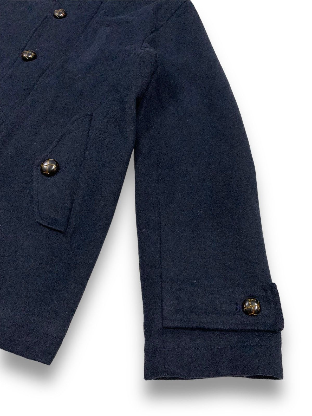 Japanese Brand Japanese Brand ADPOSION Wool Blend Navy Hooded Jacket Size US M / EU 48-50 / 2 - 12 Thumbnail