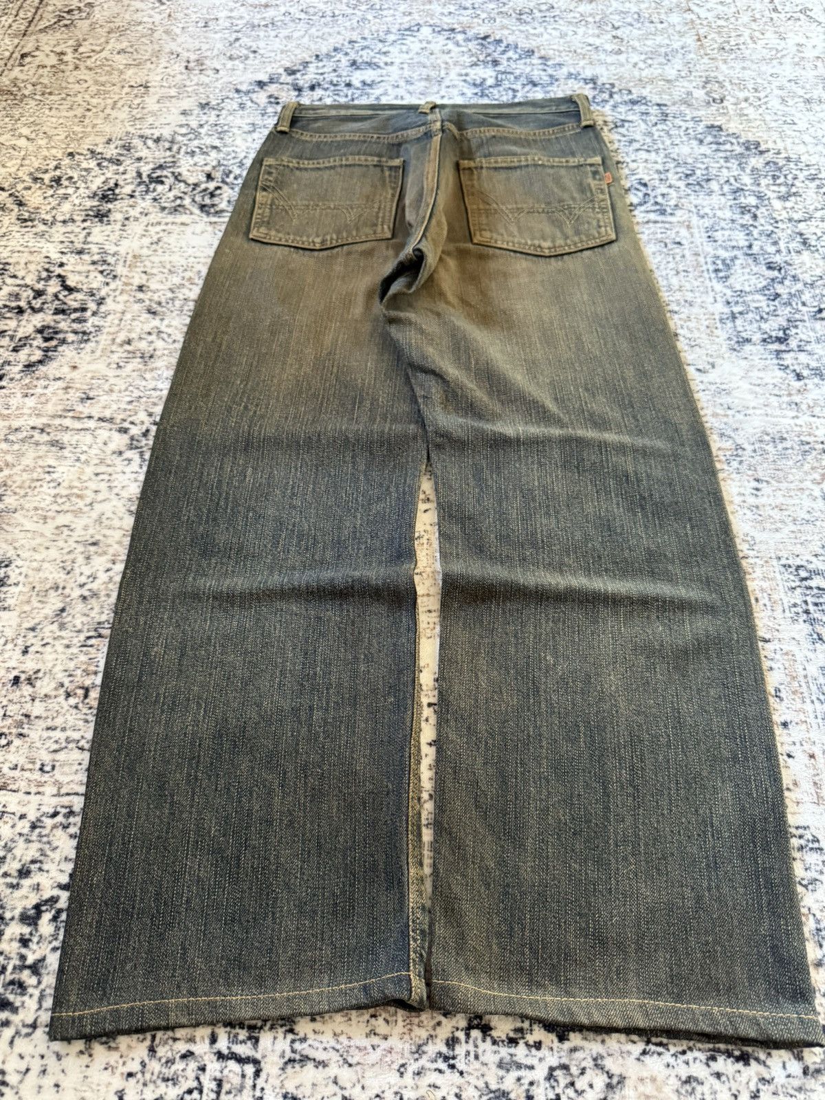 Beams Plus × Orslow Edwin 505 Mud Wash Patina Fade Selvedge Loose Jeans Size US 29 - 2 Thumbnail