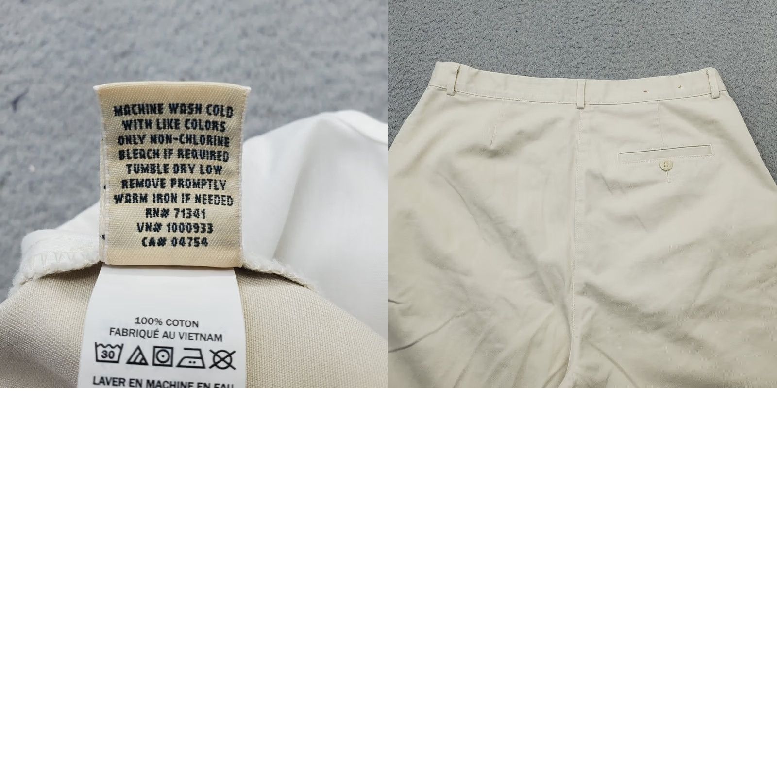 Vintage L.L. Bean Chino Shorts Womens 14R Tan Original Fit Outdoor Summer 8.75" Inseam Size 36" / US 14 / IT 50 - 8 Thumbnail