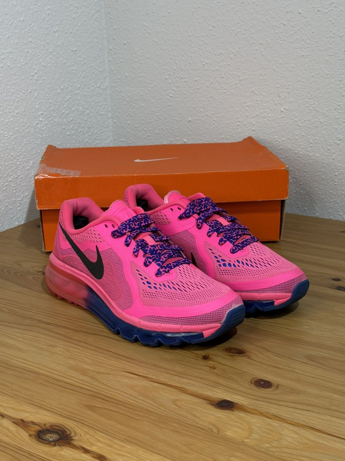 Nike Nike Air Max 2014 Hyper Pink Hyper Cobalt Size US 7.5 / IT 37.5 - 1 Thumbnail