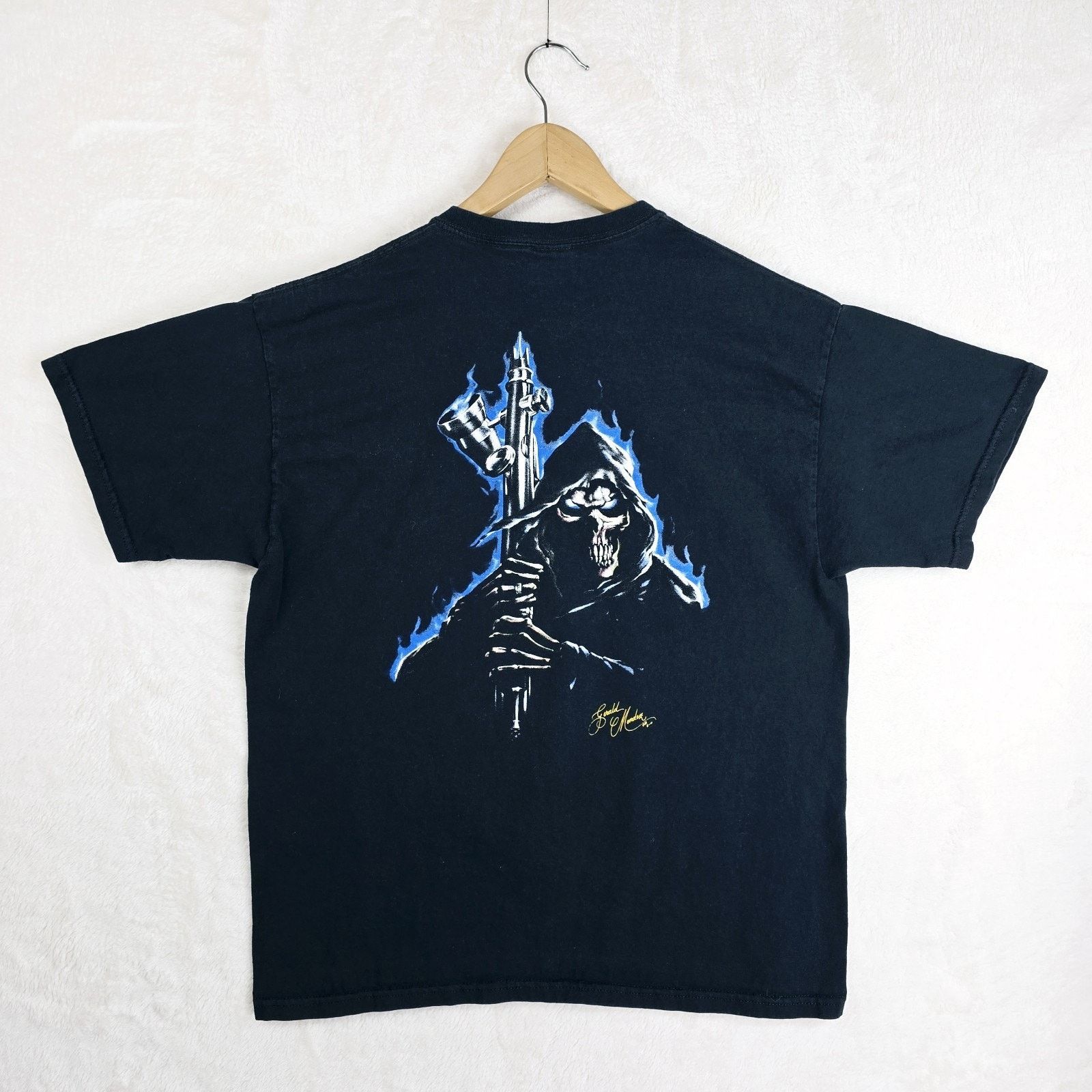 Gildan ASET Iwata Spray Gun Shirt Large Vintage Y2K Reaper Size US L / EU 52-54 / 3 - 5 Thumbnail