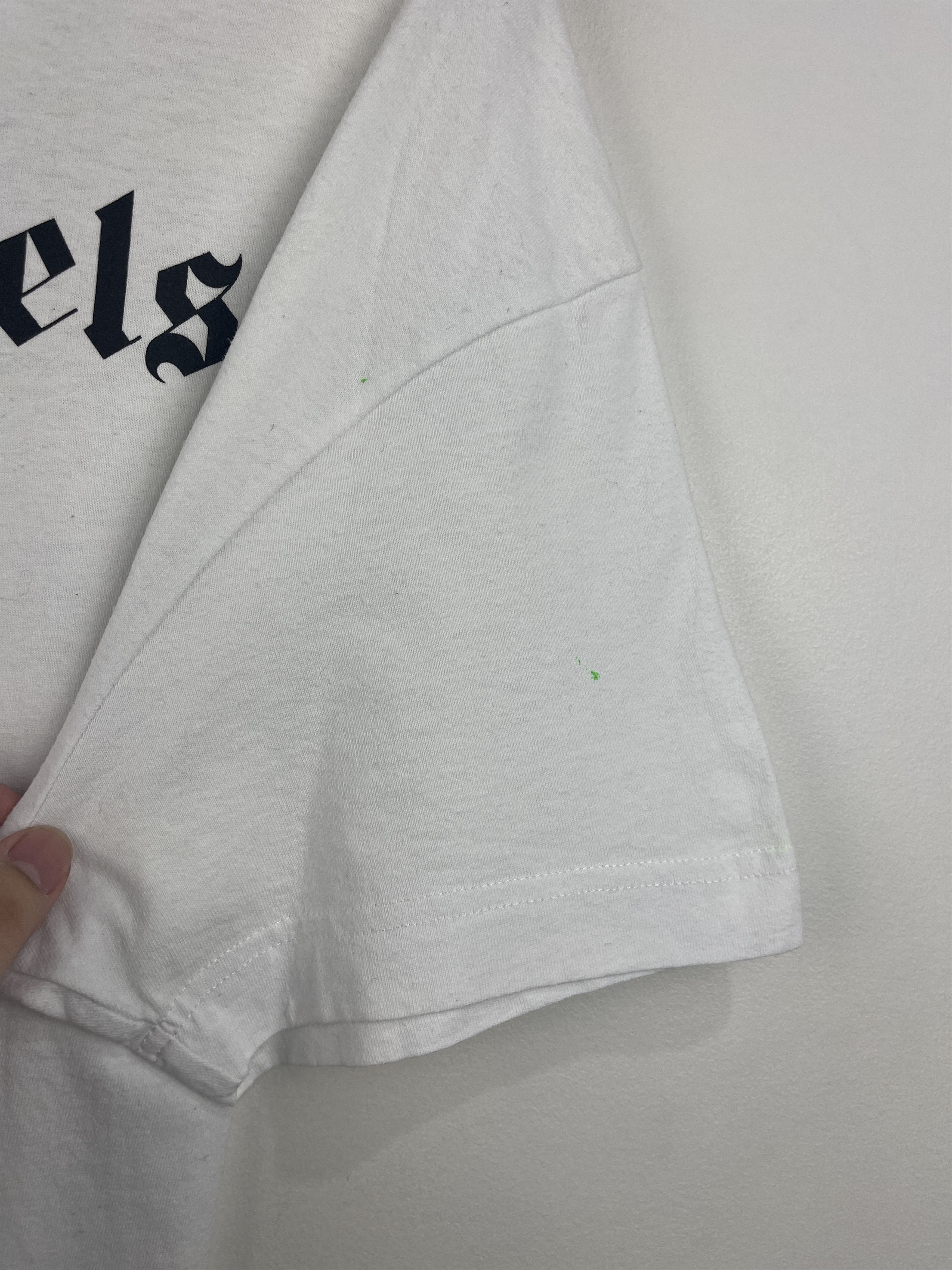 Palm Angels Palm Angels Los Angeles Spray Logo White Tee Size US L / EU 52-54 / 3 - 4 Thumbnail