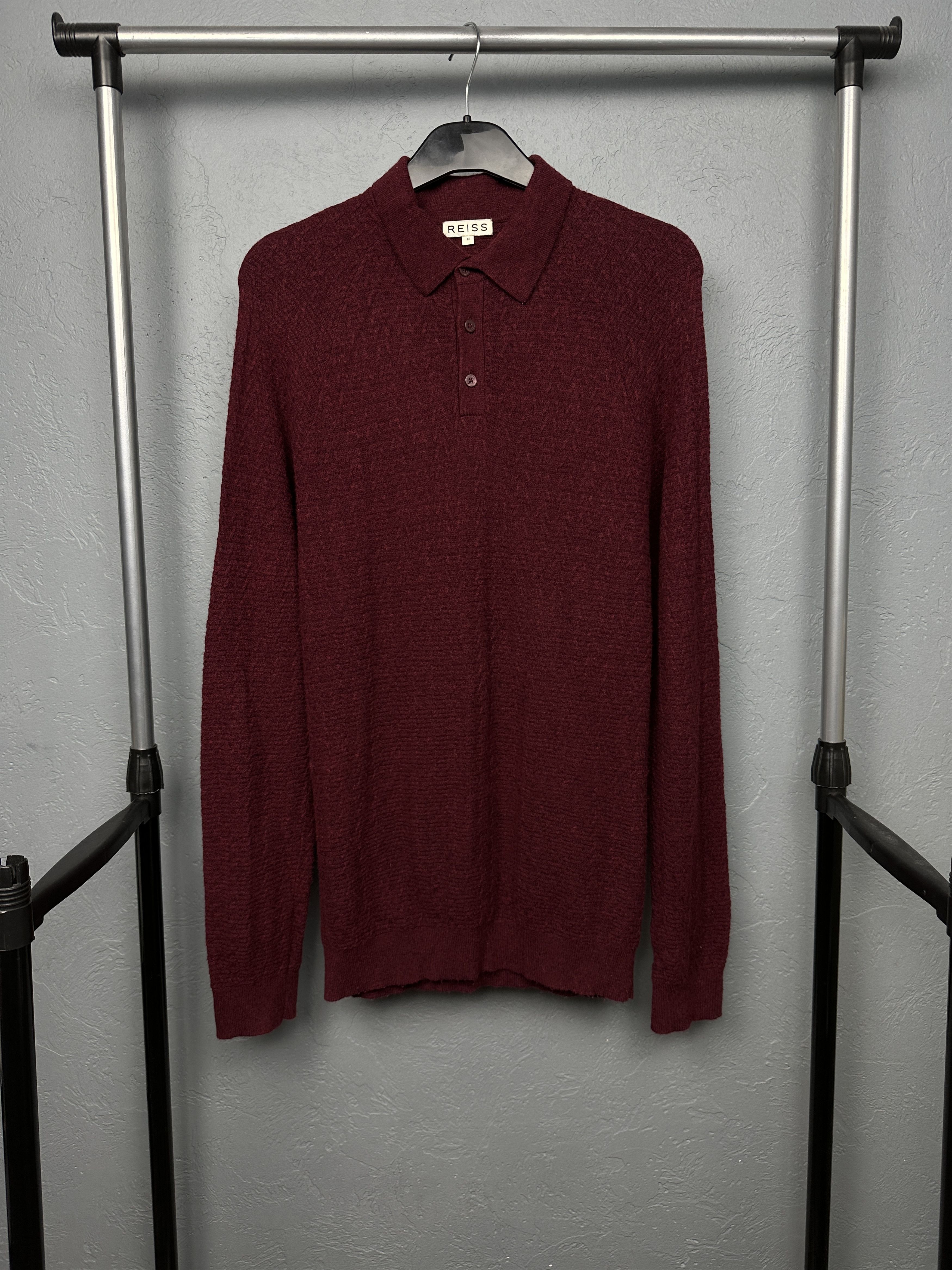 Reiss Reiss Mens Nylon - Viscose Collared Sweater Size US M / EU 48-50 / 2 - 1 Thumbnail