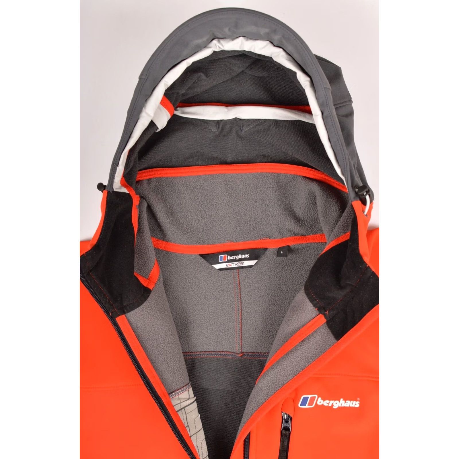 Berghaus Berghaus Extrem Jorasse Full-Zip Hooded Softshell Jacket Men L Red 20047 Nylon Elastane Windbreaker Size L Size US L / EU 52-54 / 3 - 5 Thumbnail