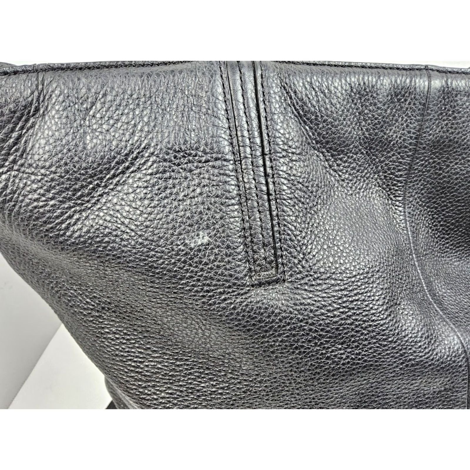 Vintage kate spade new york Tote Womens Pebbled Leather Large Black Exterior Purse Handbag Shoulder Bag Size ONE SIZE - 4 Thumbnail