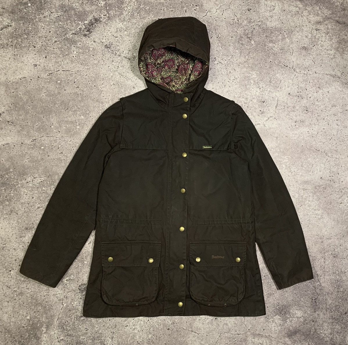 Barbour blaise hooded on sale waxed jacket