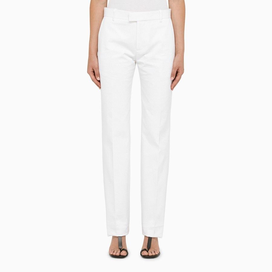 Bottega Veneta o1d2blof0824 Pant in White Size 26" / US 2 / IT 38 - 1 Thumbnail