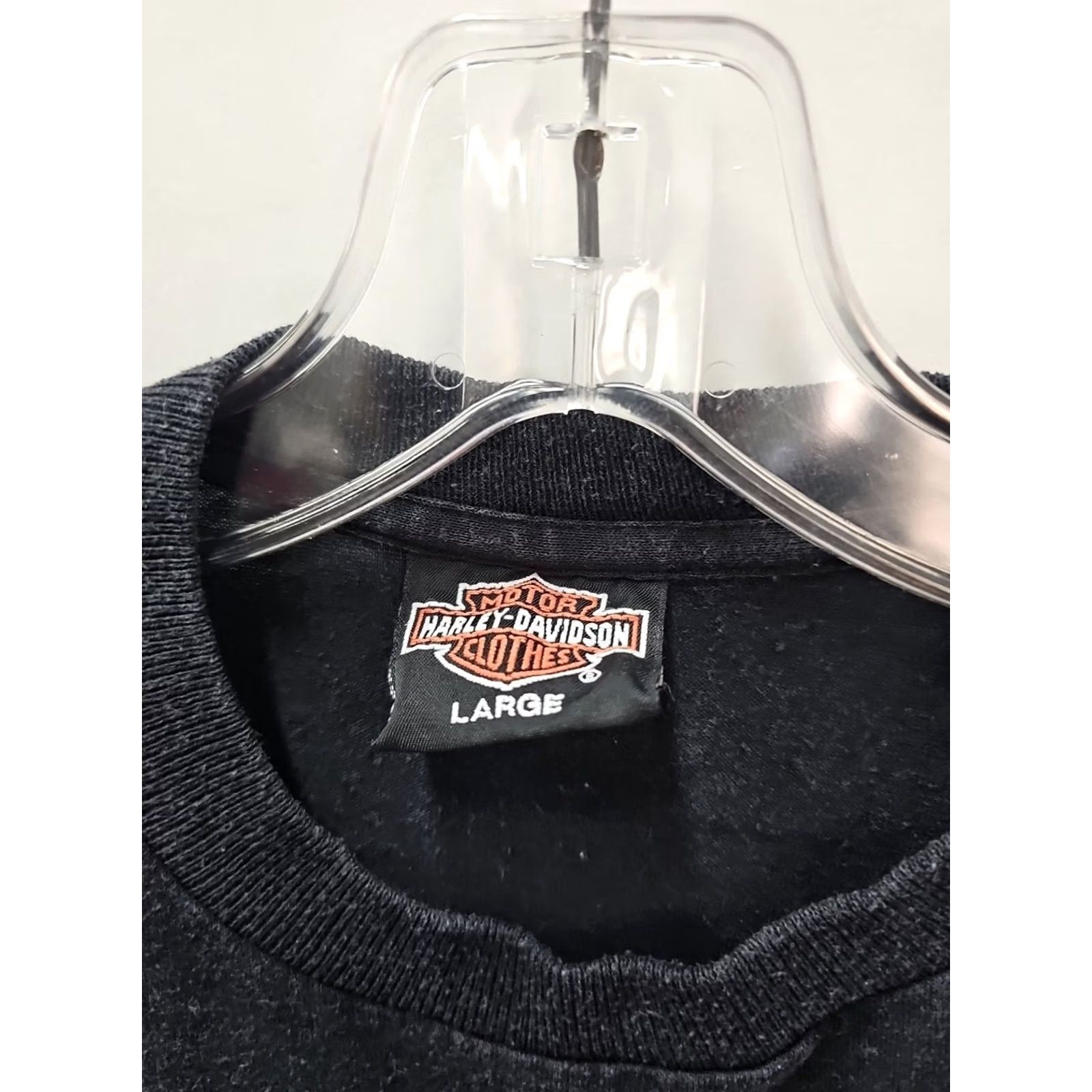 Harley Davidson VINTAGE Harley-Davidson Freedom Starts Here Statue Liberty New York City Shirt Mens L Black City 10/7 Size US L / EU 52-54 / 3 - 2 Thumbnail