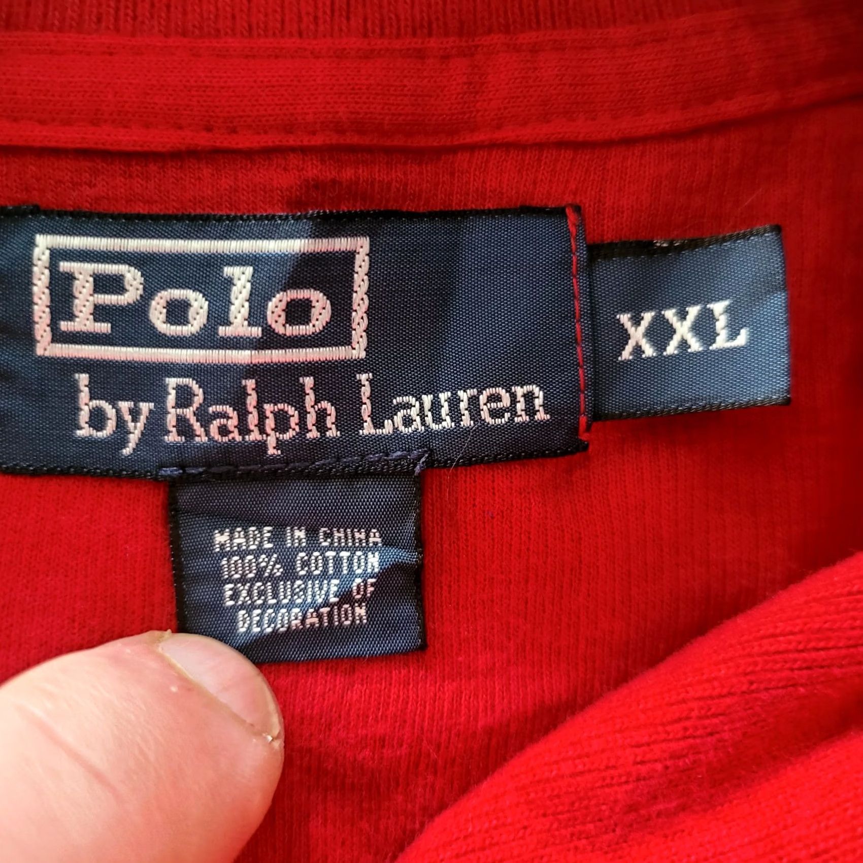 Polo Ralph Lauren Polo Ralph Lauren Red XXL Shawl Collar Sweatshirt Vintage Jumper Men Size XXL Size US XXL / EU 58 / 5 - 6 Thumbnail