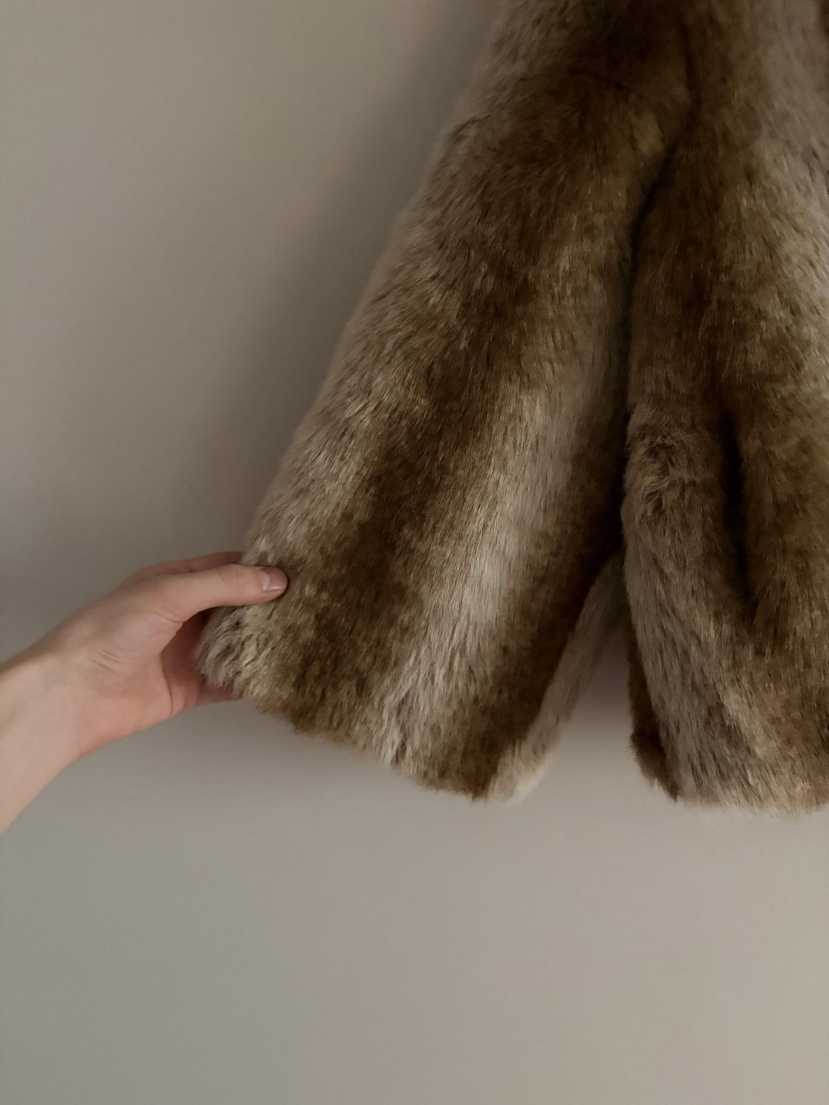 Vintage Vintage Cropped Faux Fur Coat with Short Sleeves Size S / US 4 / IT 40 - 4 Thumbnail