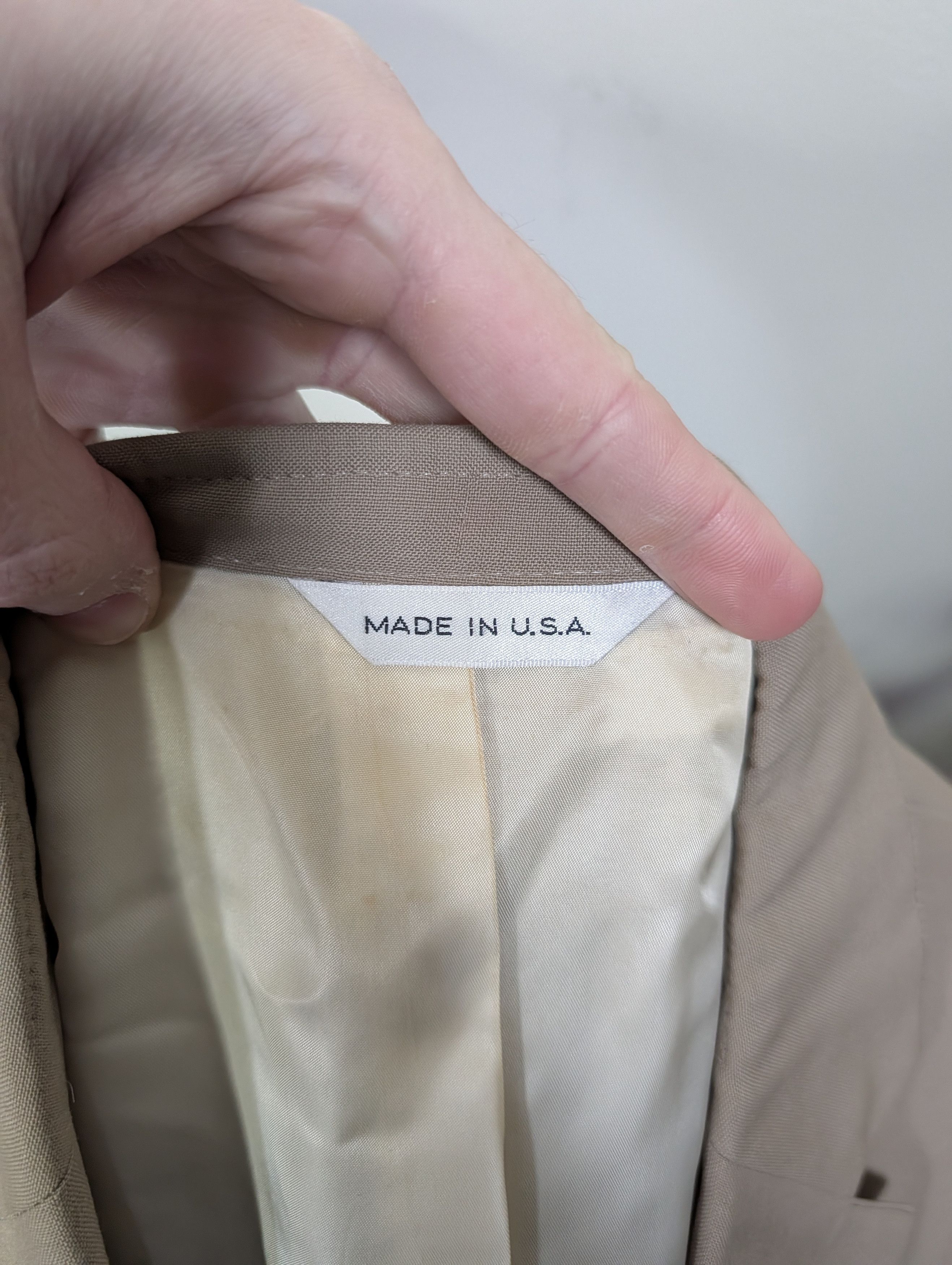 Kilgour KF&S Bespoke Khaki 2pc Suit MiUSA - Jacket & Trousers Size 40L - 6 Thumbnail