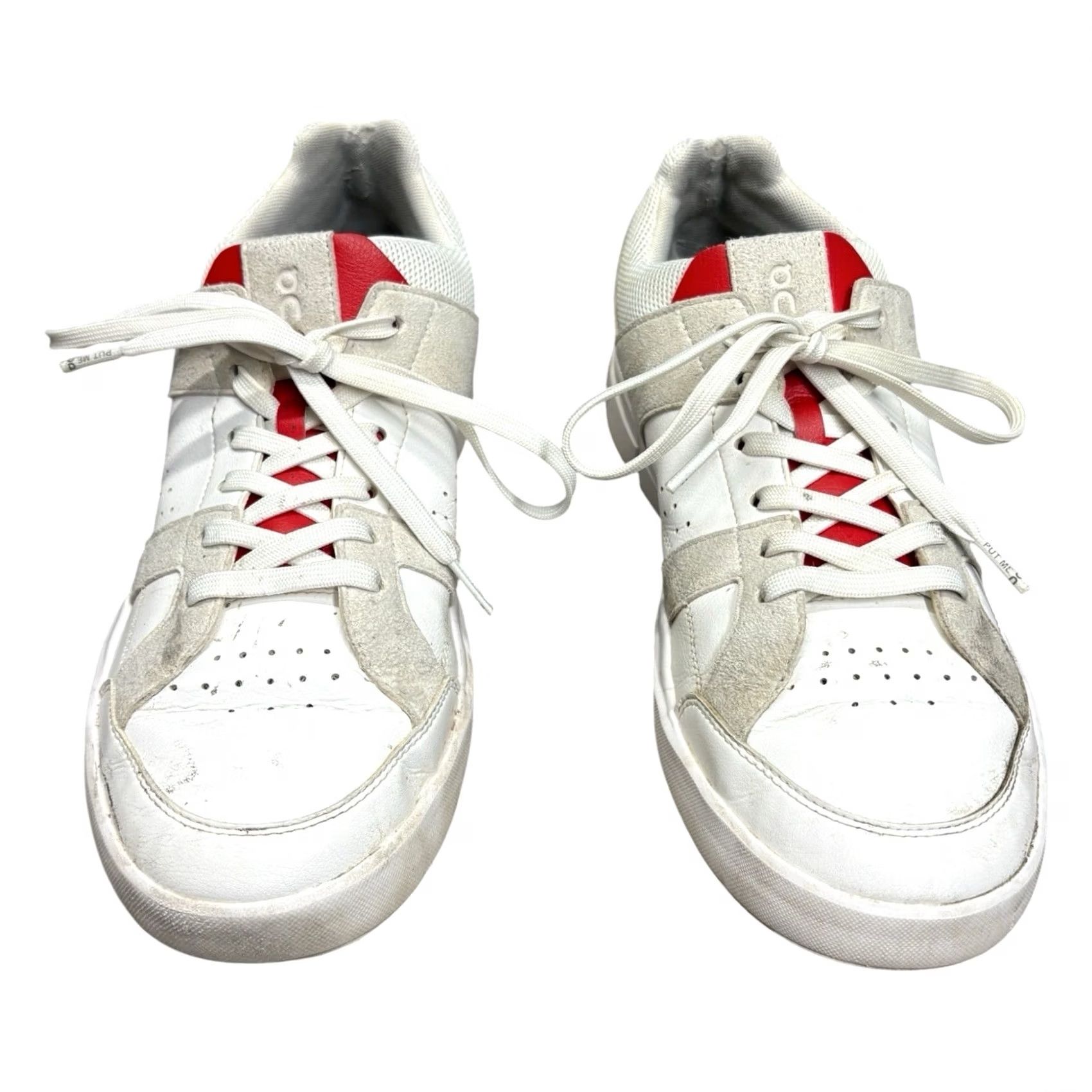 Vintage On The Roger Clubhouse 2 Running Shoes White/Gecko White/Red Gray Men’s 10.5 Low Top Athletic Shoes Mens Size US 11 / EU 44 - 3 Thumbnail