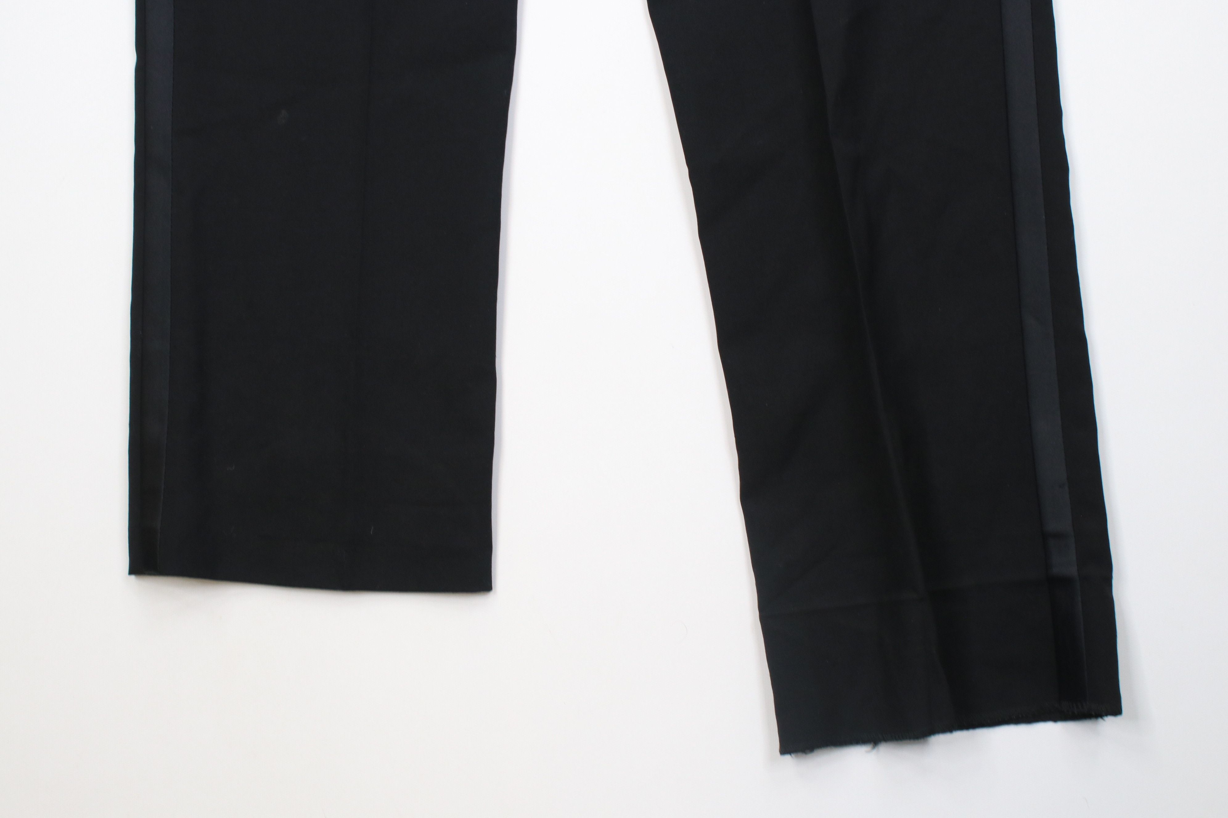 Vintage Vintage 90s Streetwear Wool Knit Tuxedo Pants Black USA Size US 30 / EU 46 - 13 Thumbnail