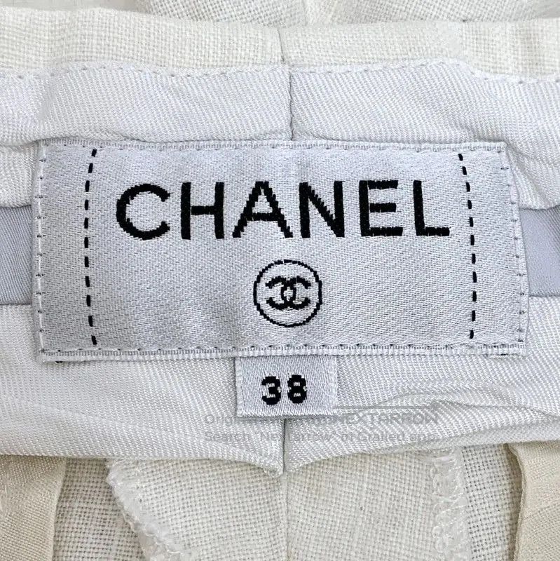 Chanel Chanel Beige Linen Women's Shorts . Size 23" - 5 Thumbnail