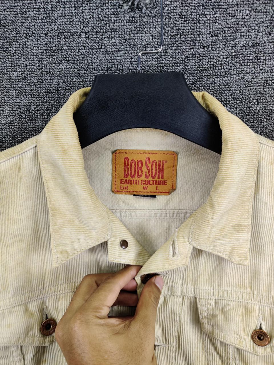 Vintage Vintage Bobson Corduroy Trucker Jacket Size US M / EU 48-50 / 2 - 2 Thumbnail