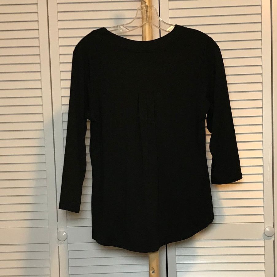 Other Fall Fashion Pleated Front V-neck 3/4 Sleeve Blouse S Size S / US 4 / IT 40 - 2 Thumbnail