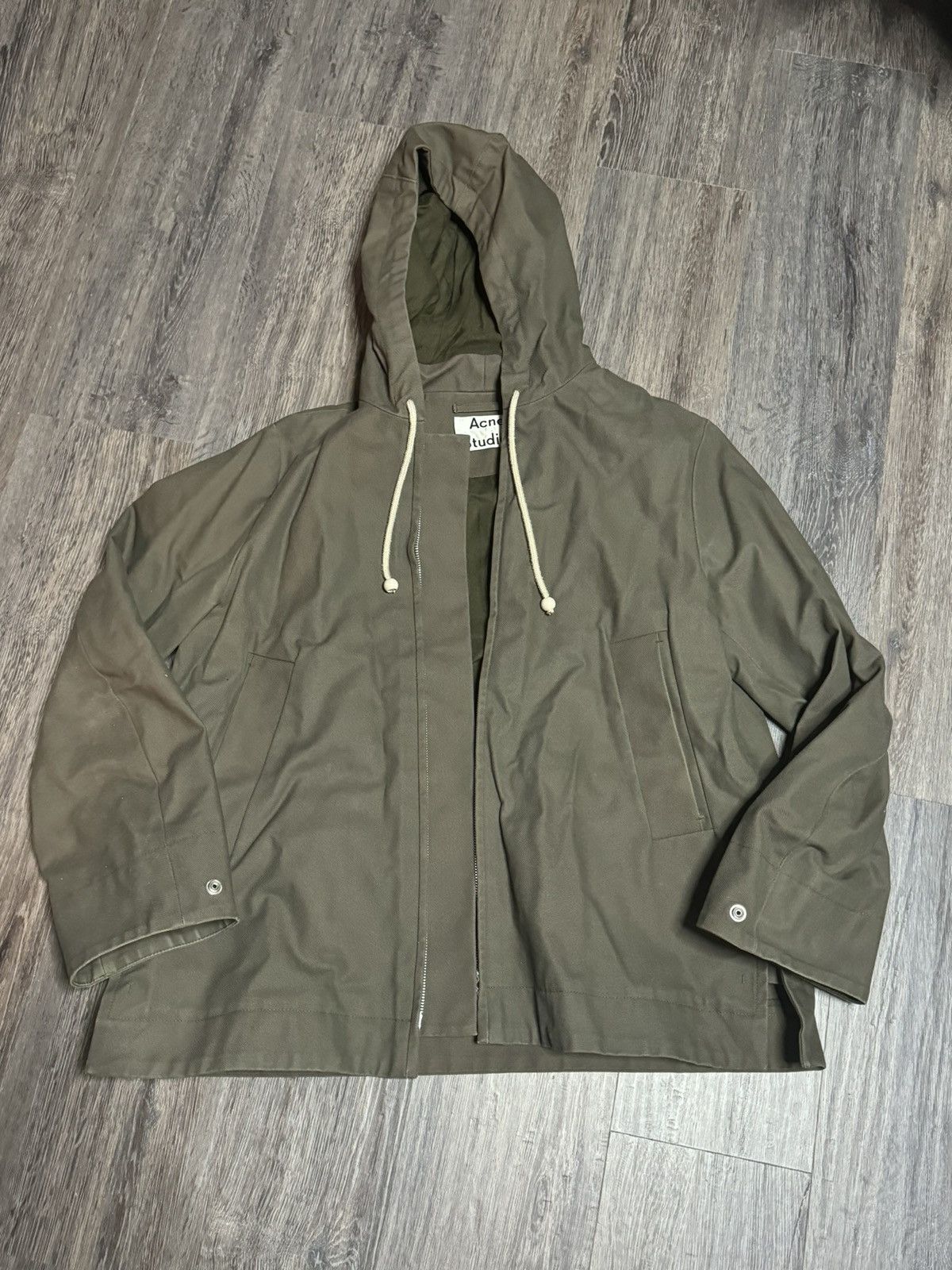 Acne studio melt jacket safari green