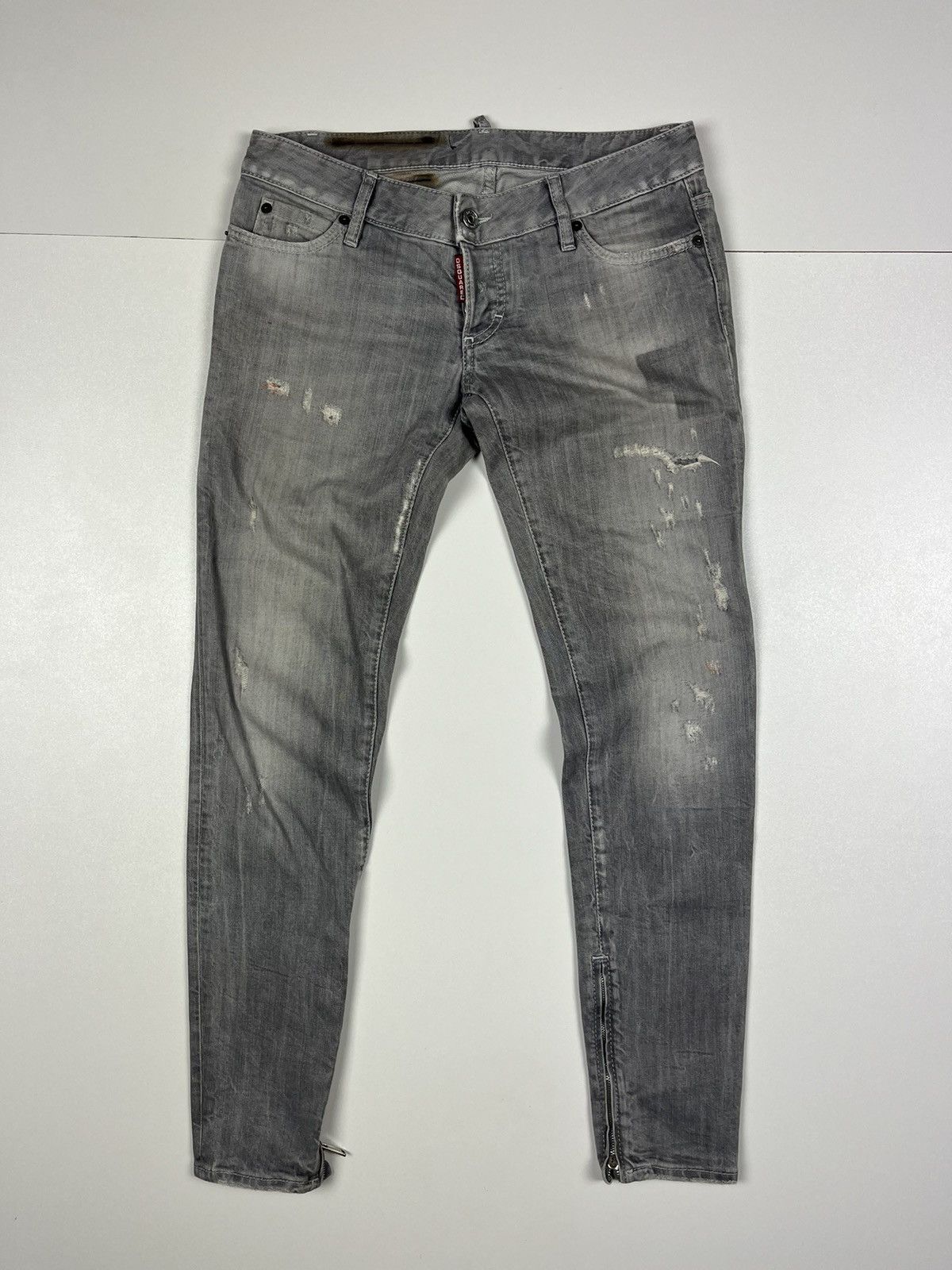 Dsquared2 Rare Dsquared2 Distressed Denim Pants Grey Jeans SZ 42 Size 28" / US 6 / IT 42 - 1 Thumbnail