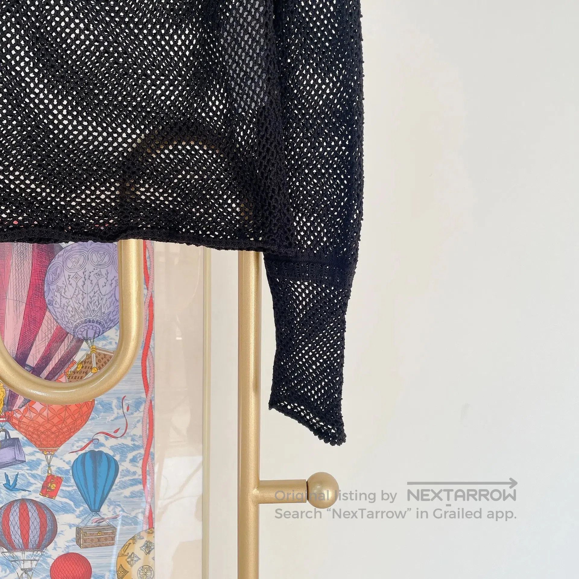 Dior Christian Dior Black Openwork Knit Top. Size S / US 4 / IT 40 - 4 Thumbnail