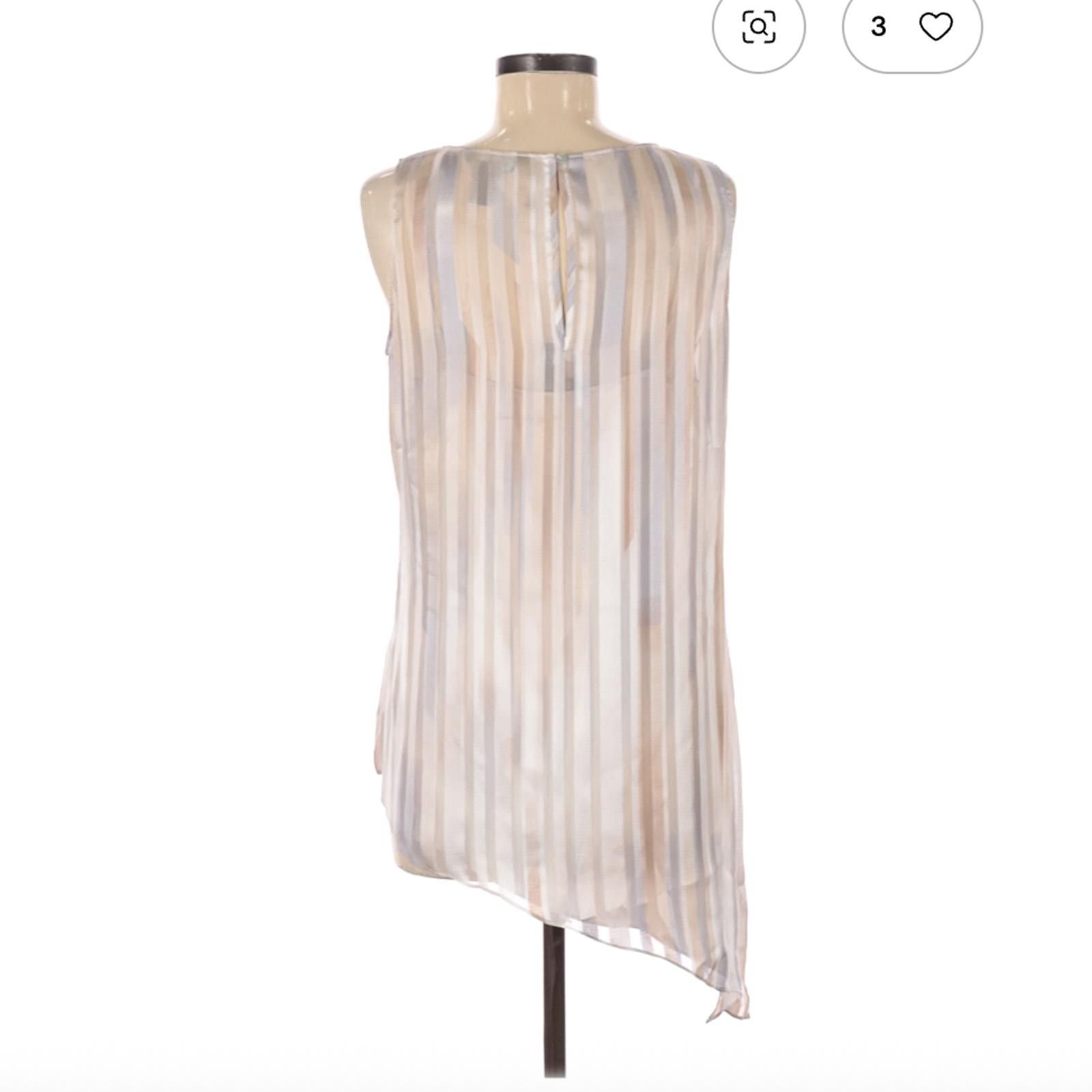 Other White House Black Market Tan Sleeveless Blouse Size M Size M / US 6-8 / IT 42-44 - 2 Thumbnail