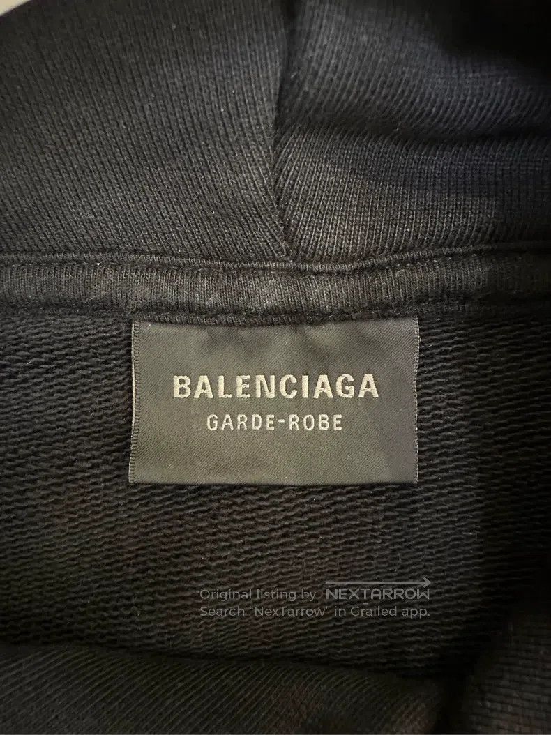 Balenciaga Balenciaga Black Back Logo Printed Hoodie, Size S Size US S / EU 44-46 / 1 - 4 Thumbnail