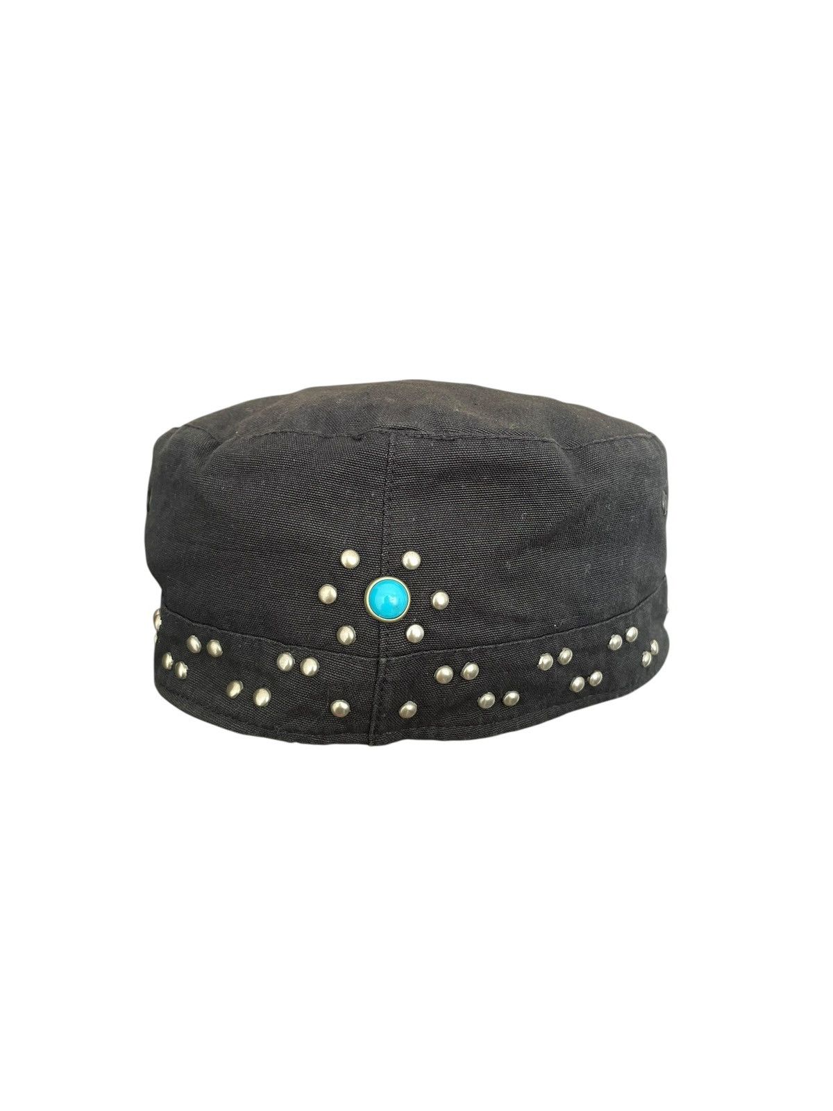 14th Addiction 2000s Japanese Grunge Gothic Studded Cadet Hat Kapital style Size ONE SIZE - 4 Thumbnail