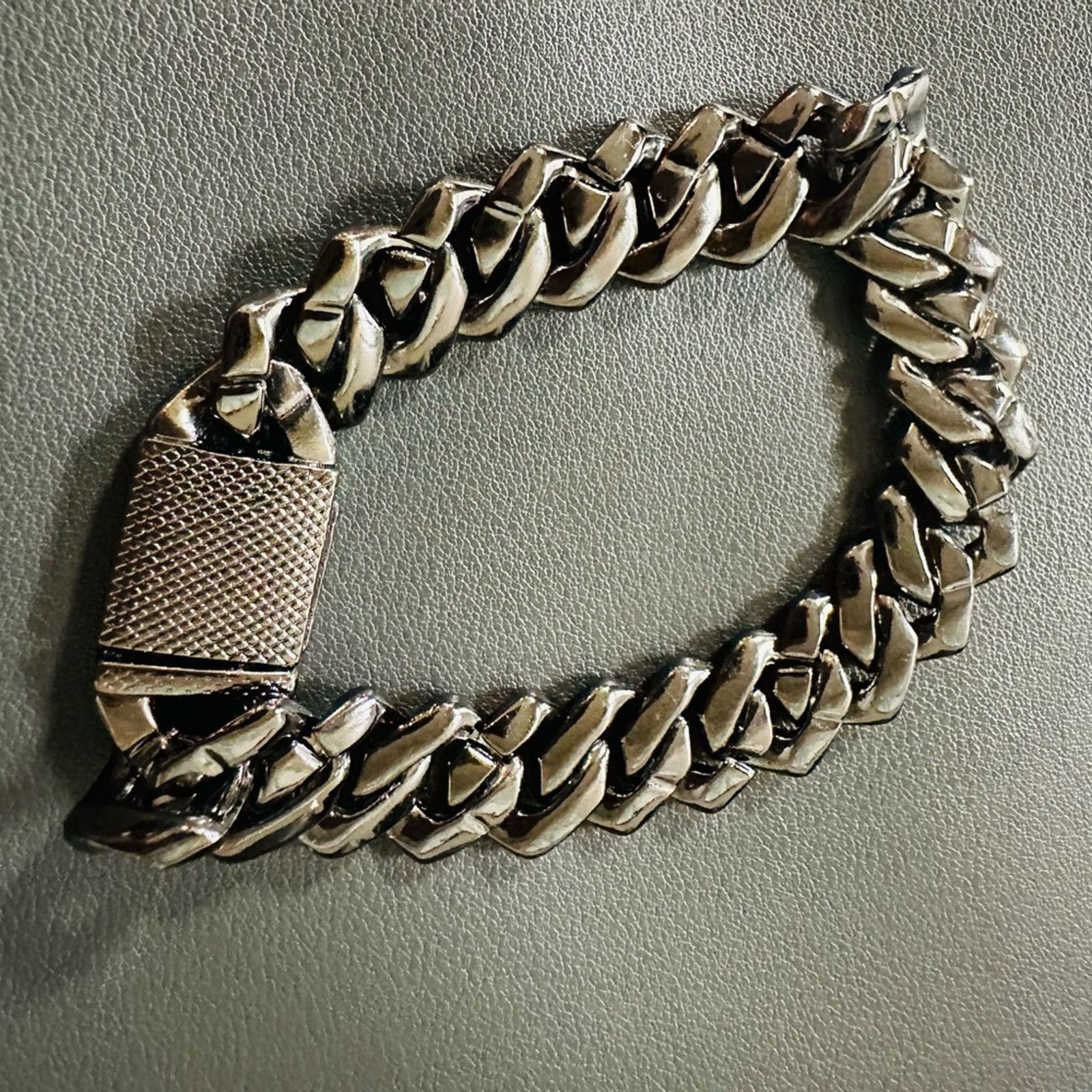 Other Black Miami Cuban Tennis Bracelets 7.9” Size ONE SIZE - 3 Thumbnail