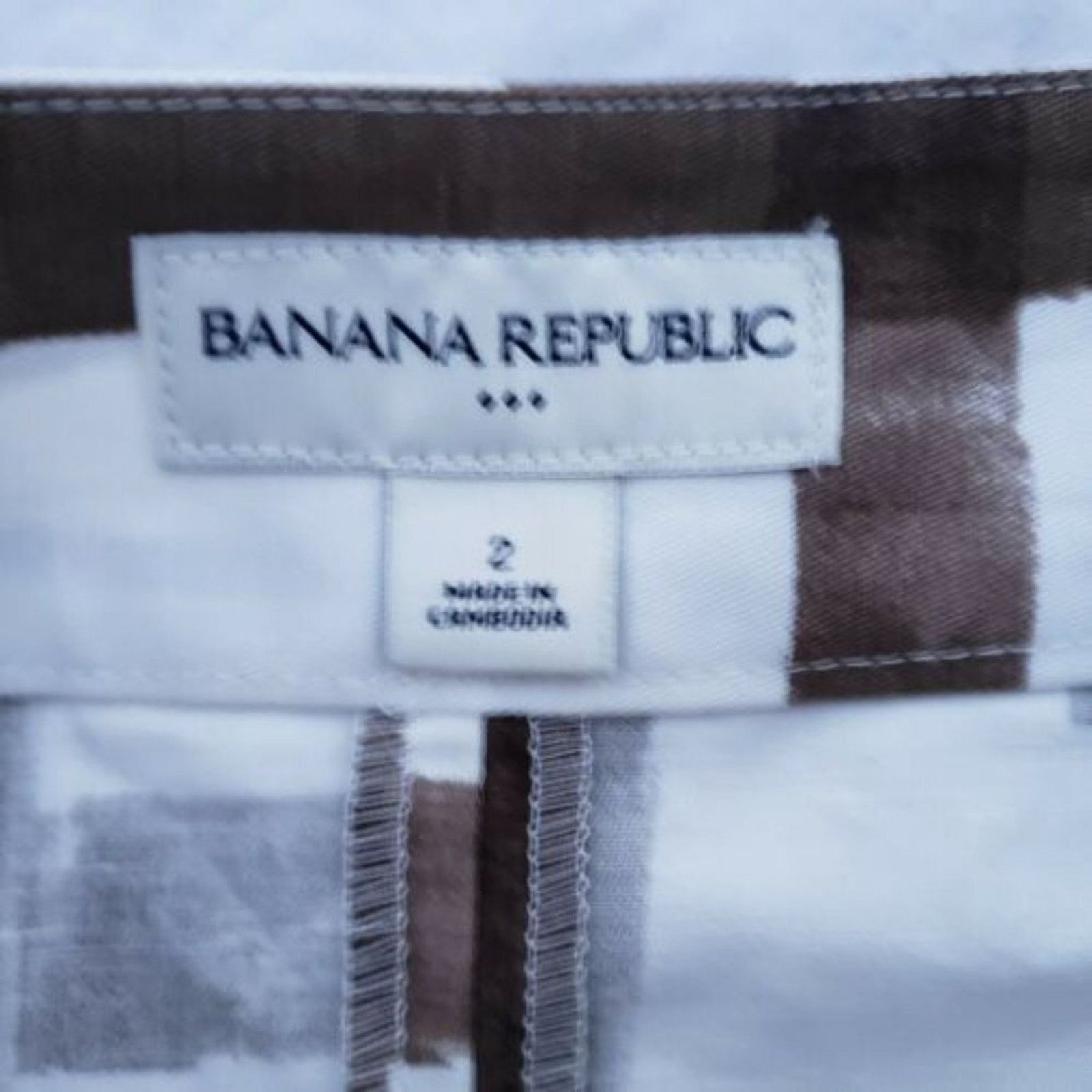 Banana Republic New Banana Republic Womnens 2 Linen Blend Mini Wrap Skirt Size 29" - 3 Thumbnail