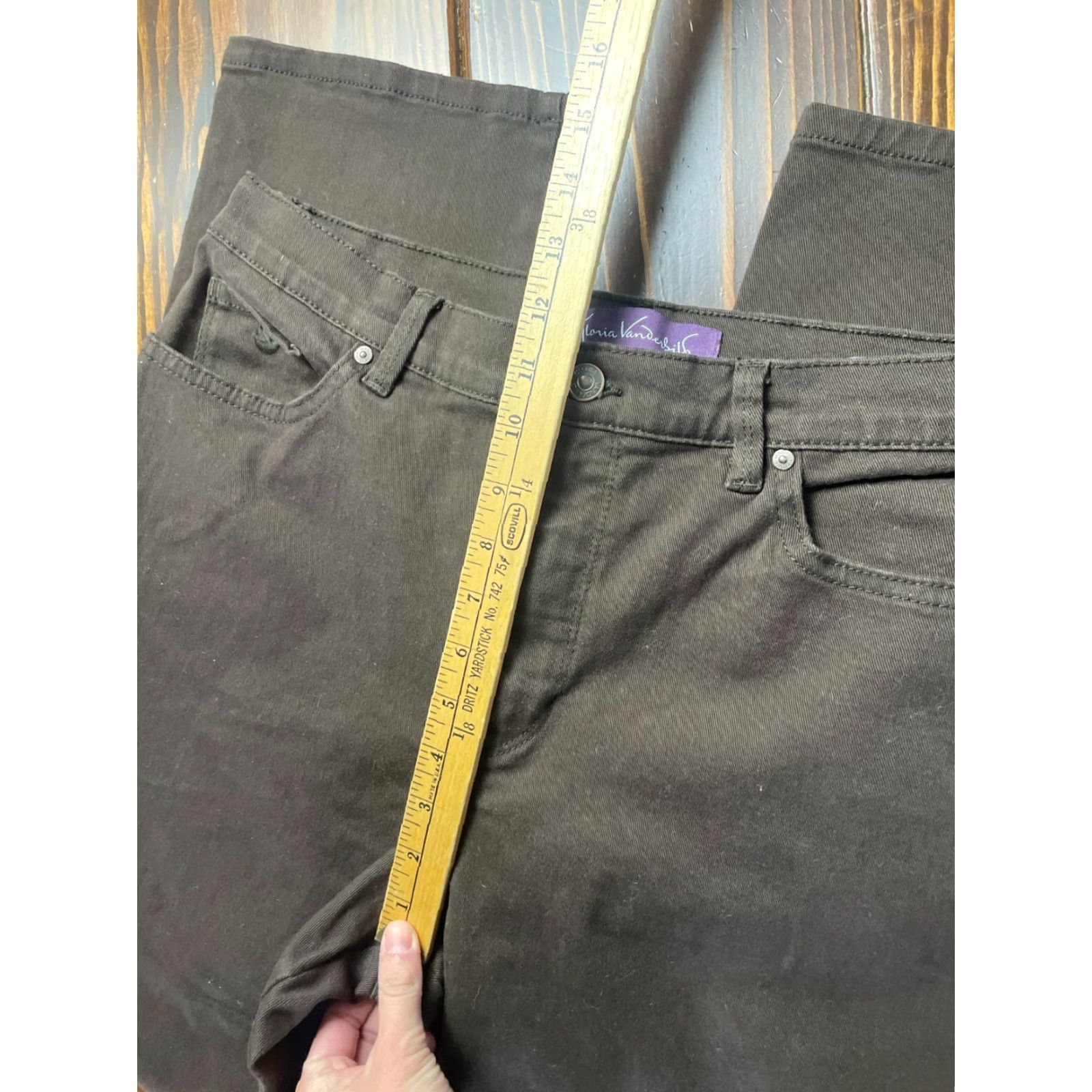 Gloria Vanderbilt Gloria Vanderbilt Jeans Women’s 14 Brown Denim Amanda Pockets Vintage No Size 36" / US 14 / IT 50 - 4 Thumbnail