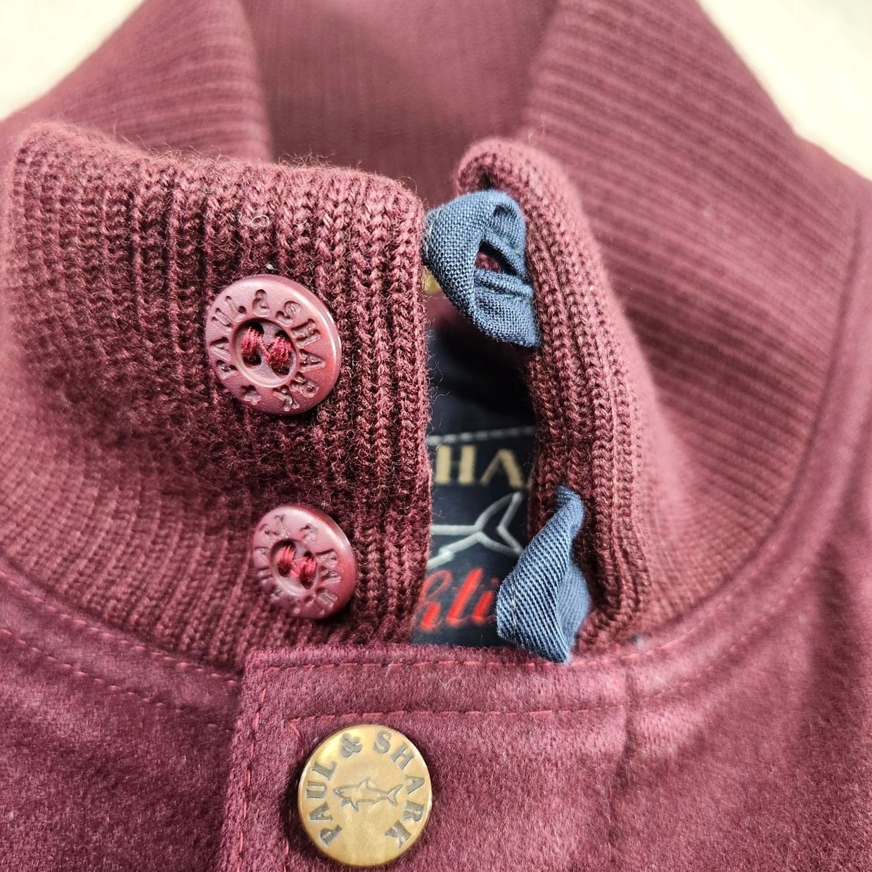 Paul & Shark Paul & Shark Yachting Wool Bomber Jacket Men M Italy Maroon Red Logo Bomber Jacket Collared Wool Zip Regular Fall Winter Spring Mens Italy Size US M / EU 48-50 / 2 - 3 Thumbnail