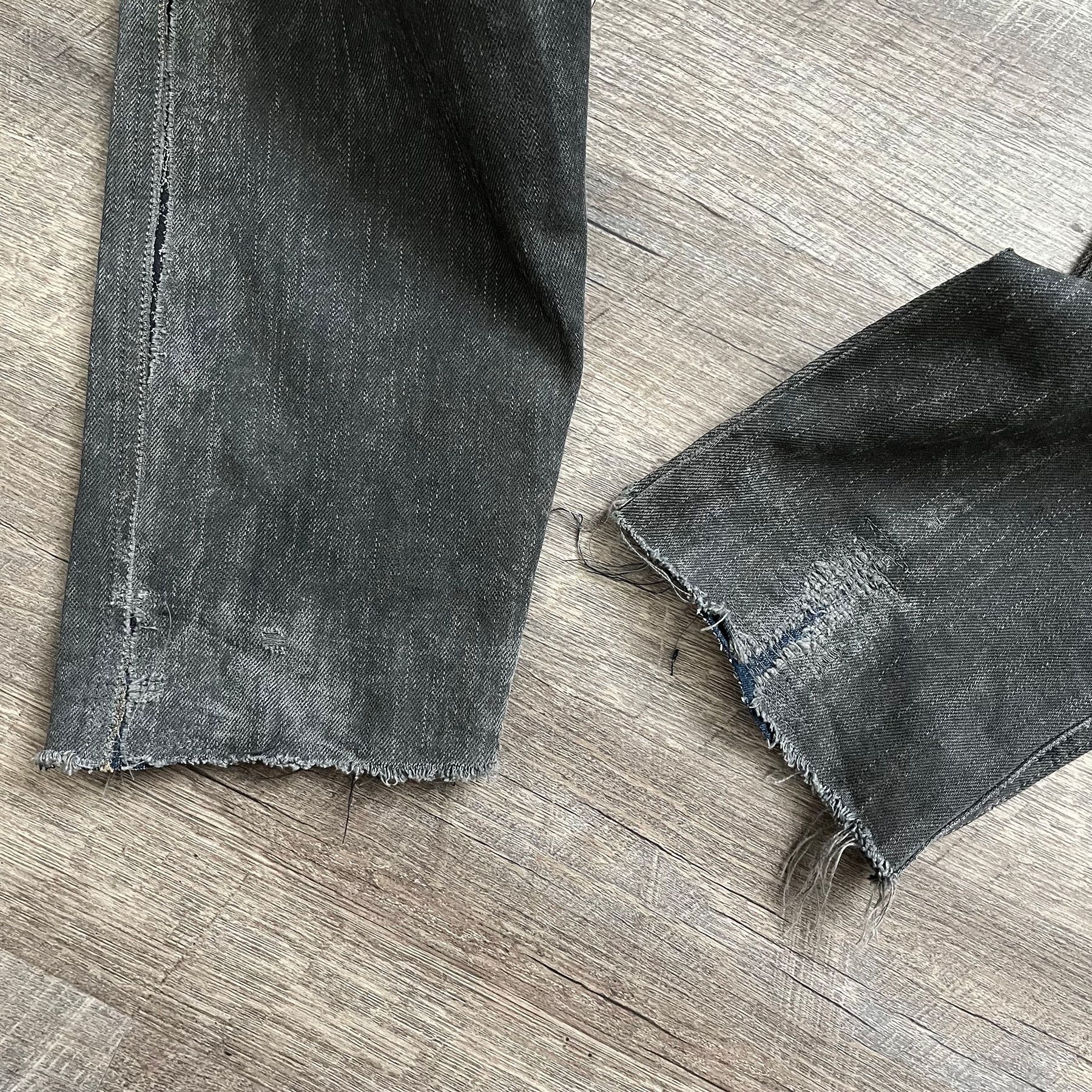 Rick Owens SS09 Rick Owens Hogwash Patchwork Denim Aircuts Size US 33 - 19 Thumbnail