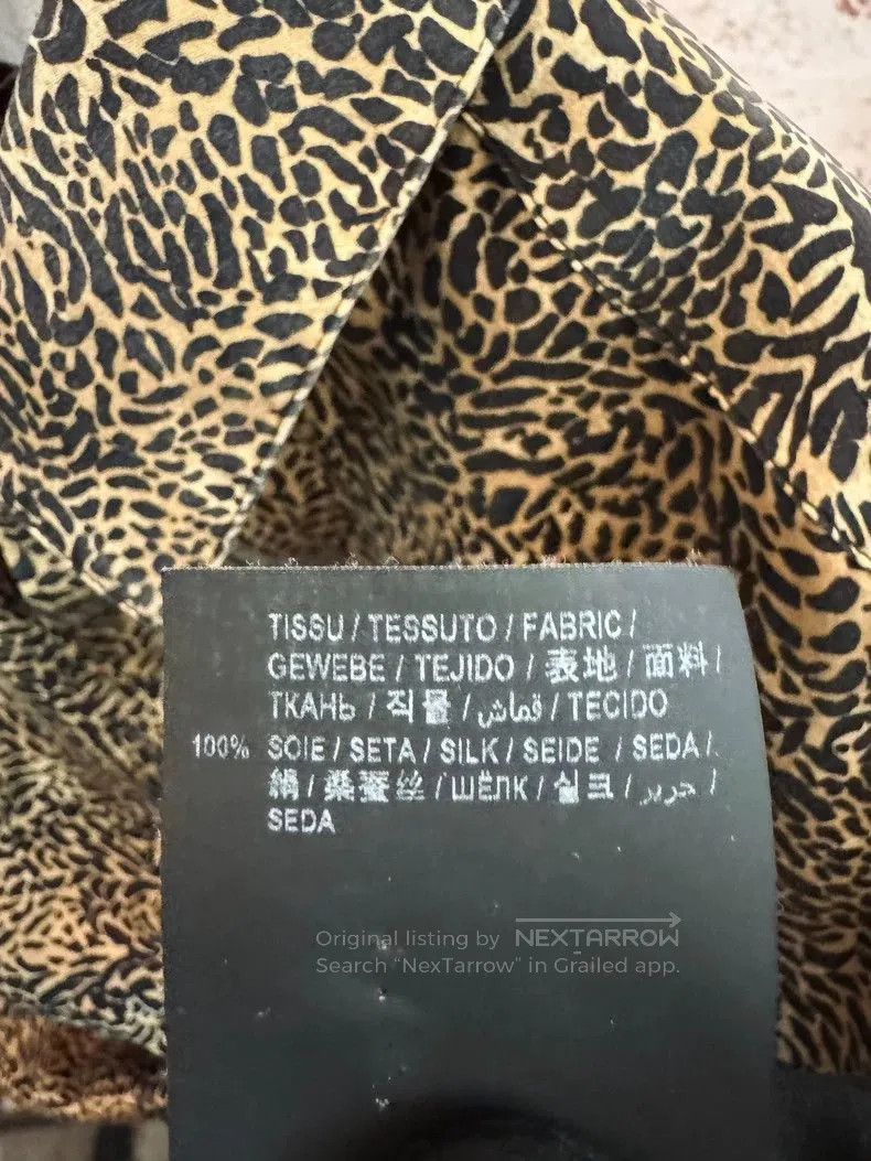 Saint Laurent Paris Saint Laurent Silk Leopard Print Shirt. Size US M / EU 48-50 / 2 - 5 Thumbnail
