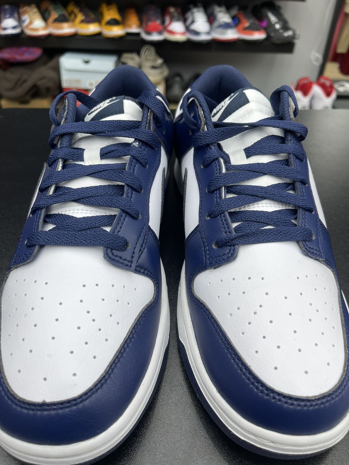 Nike Size 12 - Nike Dunk Low Midnight Navy Size US 12 / EU 45 - 4 Thumbnail