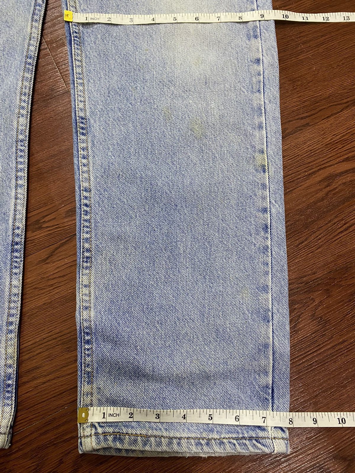 Levi's Vintage Levis505 80’s Orange Tab Grunge Distressed Jeans Size US 35 - 19 Thumbnail