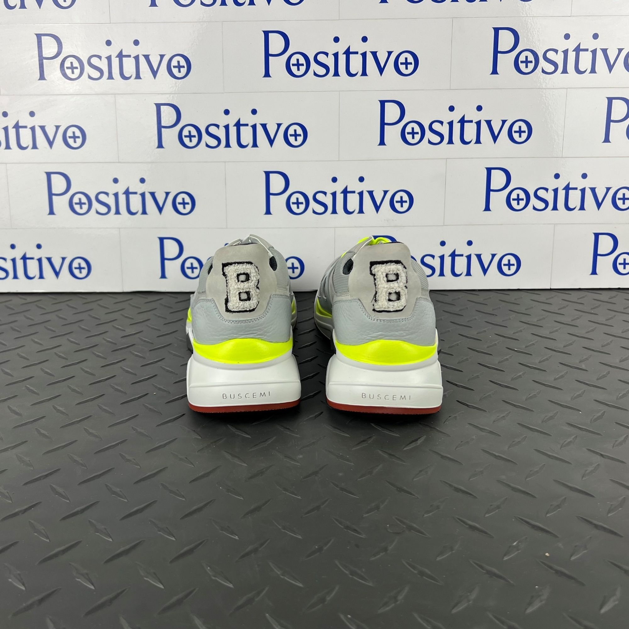 Buscemi Buscemi Mens B Runner Grey Leather Sneakers US 9 SAMPLE Size US 9 / EU 42 - 6 Thumbnail