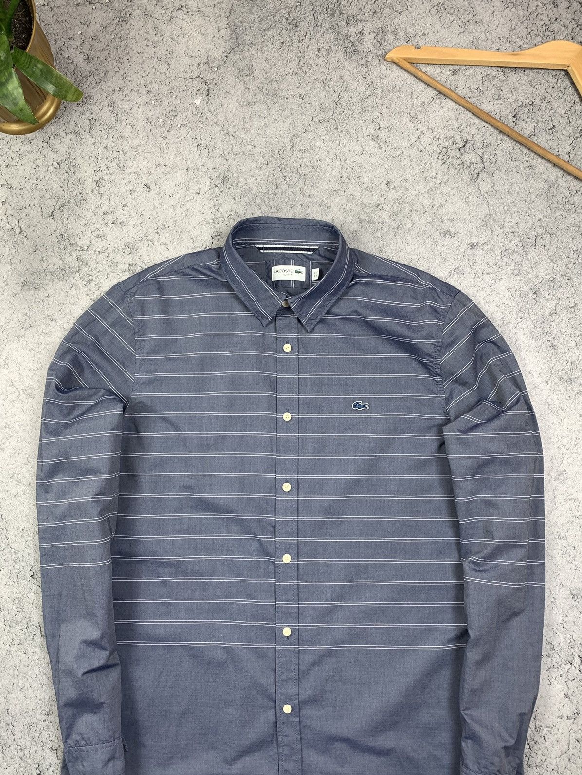 Lacoste Lacoste Long Sleeve Button Shirt Mens Slim Fit Size XL Size US XL / EU 56 / 4 - 2 Thumbnail