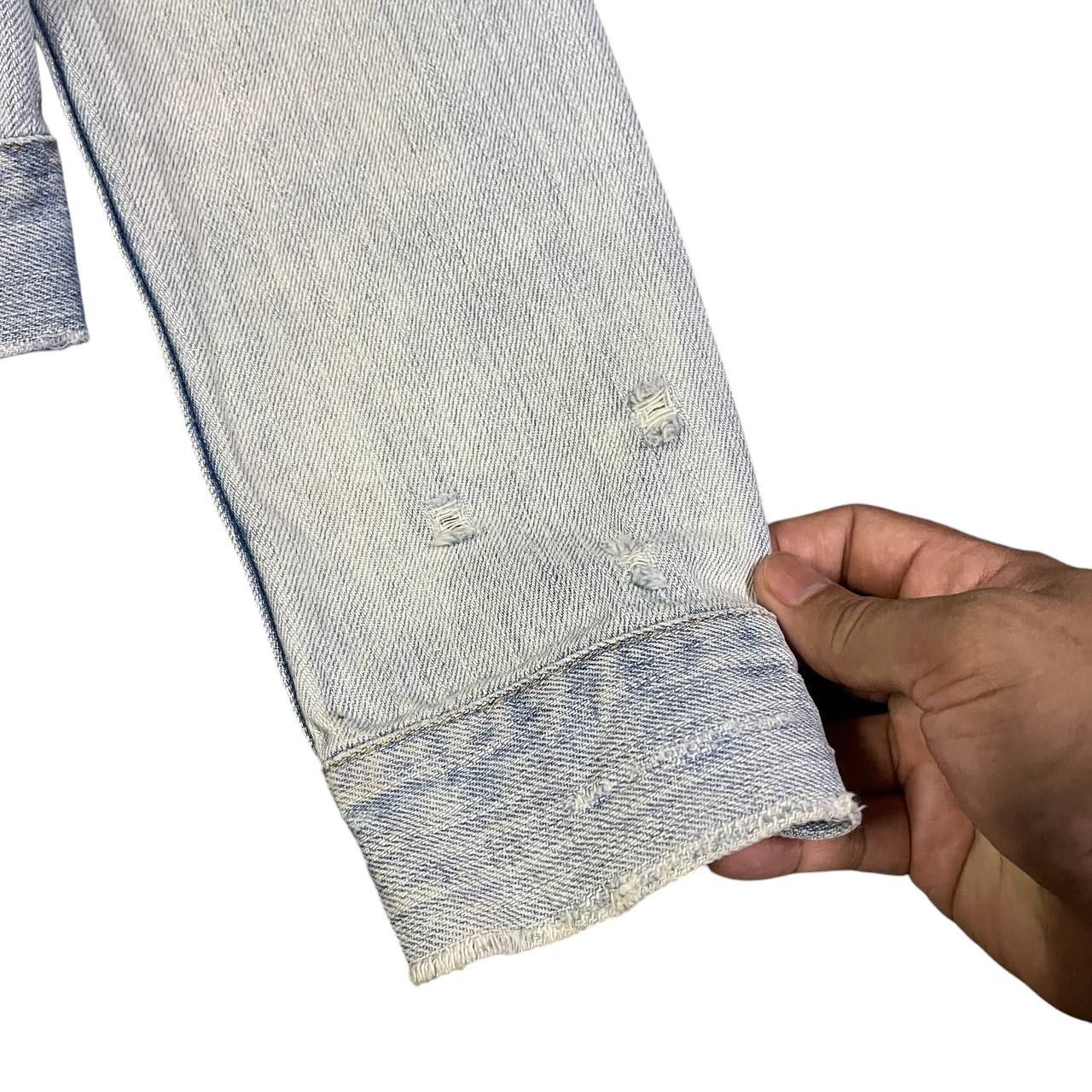 Polo Ralph Lauren Crazy Thrashed Ralph Lauren Trucker Denim Jacket Vintage Size US XS / EU 42 / 0 - 6 Thumbnail
