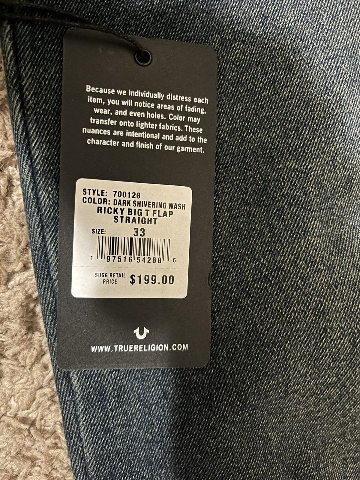 True Religion True Religion Jeans Size US 33 - 4 Thumbnail