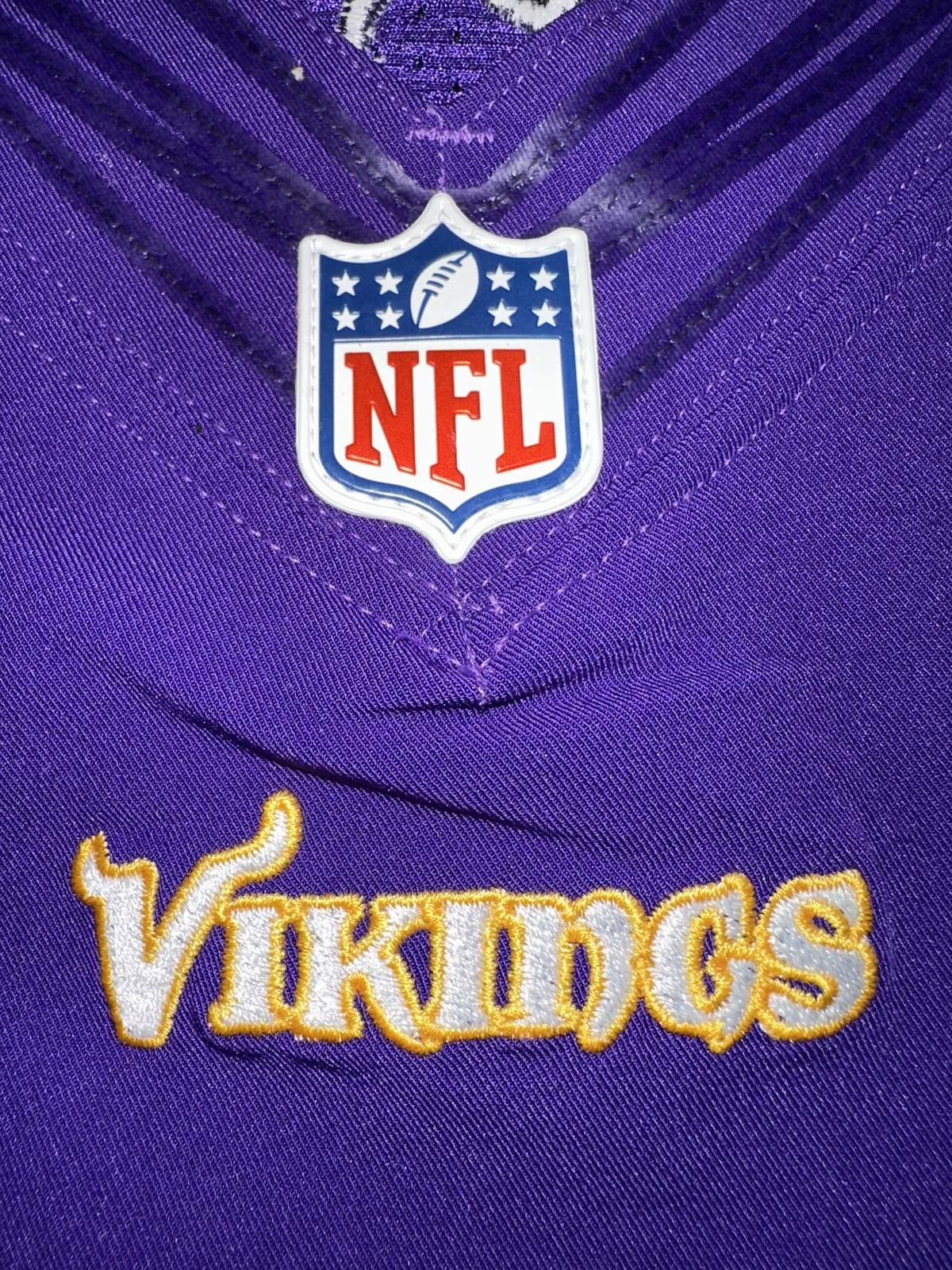 Nike Vintage Nike Men’s NFL Minnesota Vikings Purple Vapor Jersey Size US XXL / EU 58 / 5 - 3 Thumbnail