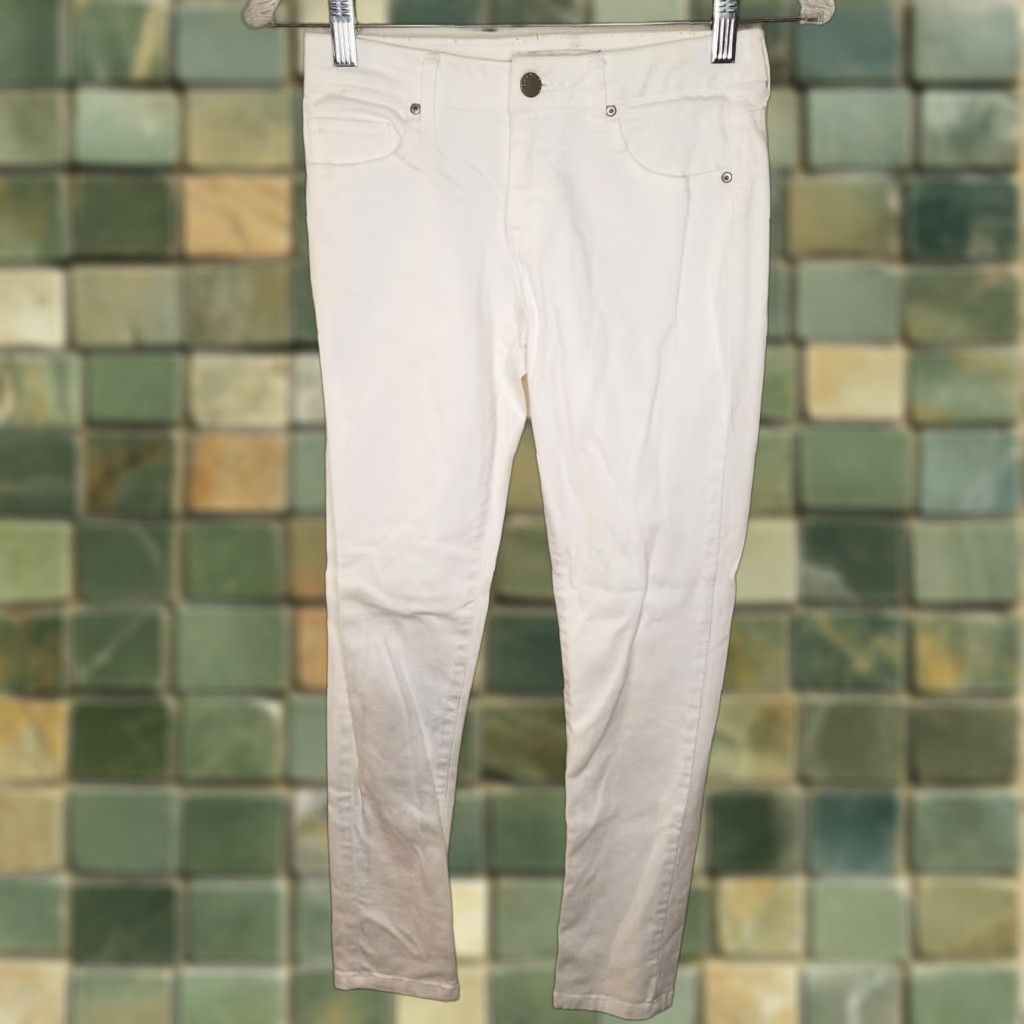 Forever 21 FOREVER 21 Jeans Skinny White Womens Size 25 Juniors Color White 25 Skinny Jeans Women Size 42" / US 20 - 1 Thumbnail